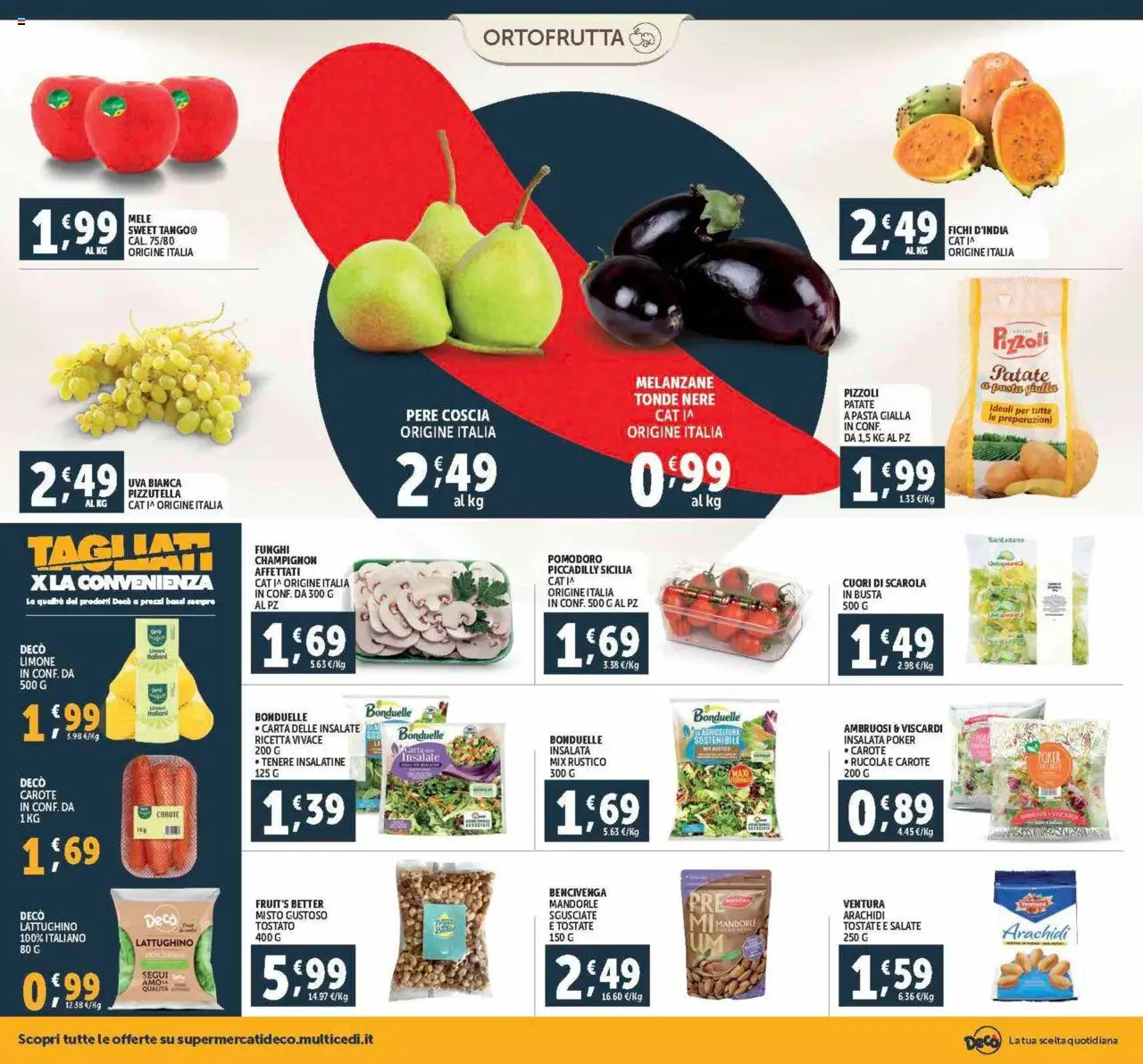 Volantino Decò del 12.09.2025 | Pagina: 6 | Prodotti: Insalata, Carote, Limone, Pasta
