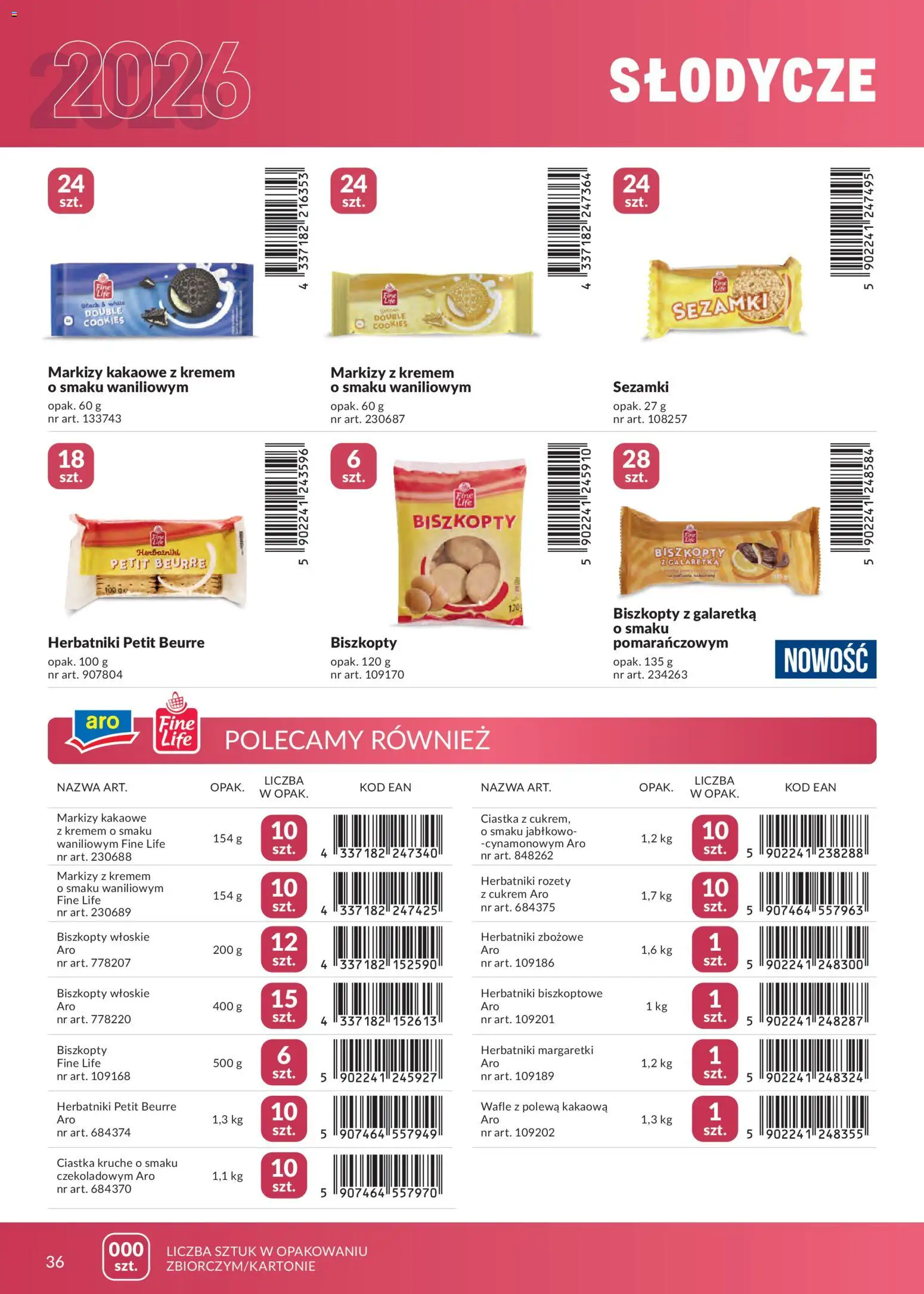 Makro gazetka - Marki własne dla Twojego sklepu od 23.04.2026 | Strona: 36 | Produkty: Słodycze, Wafle, Ciastka kruche, Herbatniki