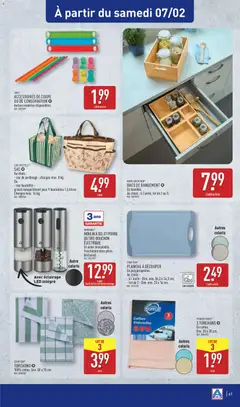 Aldi - Prévisualisation de Aldi catalogue semaine 6 valide à partir de 03.02.2026 | Page: 43 | Produits: Sac, Planche à découper, Poivre, Piles