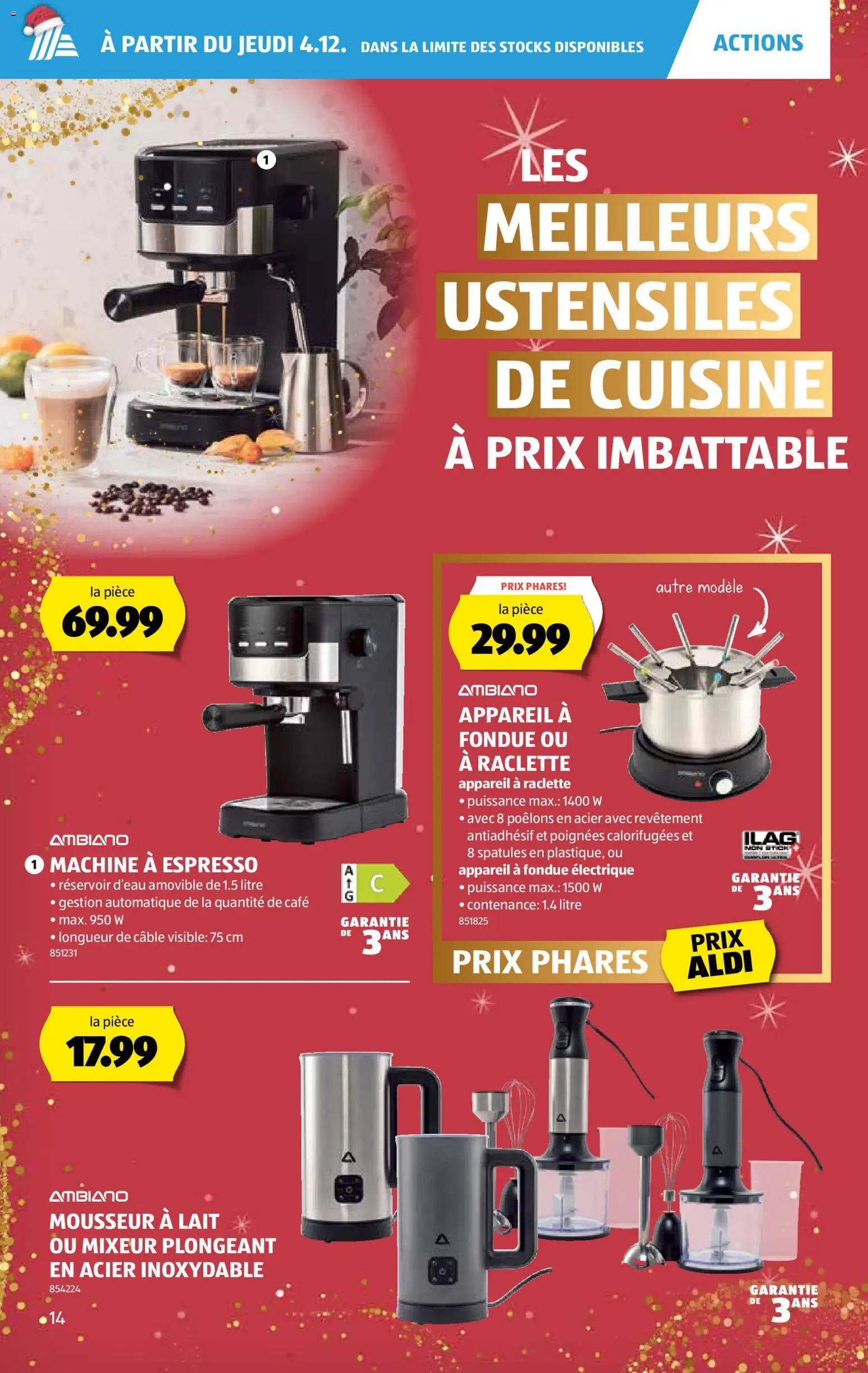 Aldi Aktionen FR – gültig ab 04.12.2025 | Seite: 15 | Produkte: Raclette, Fondue