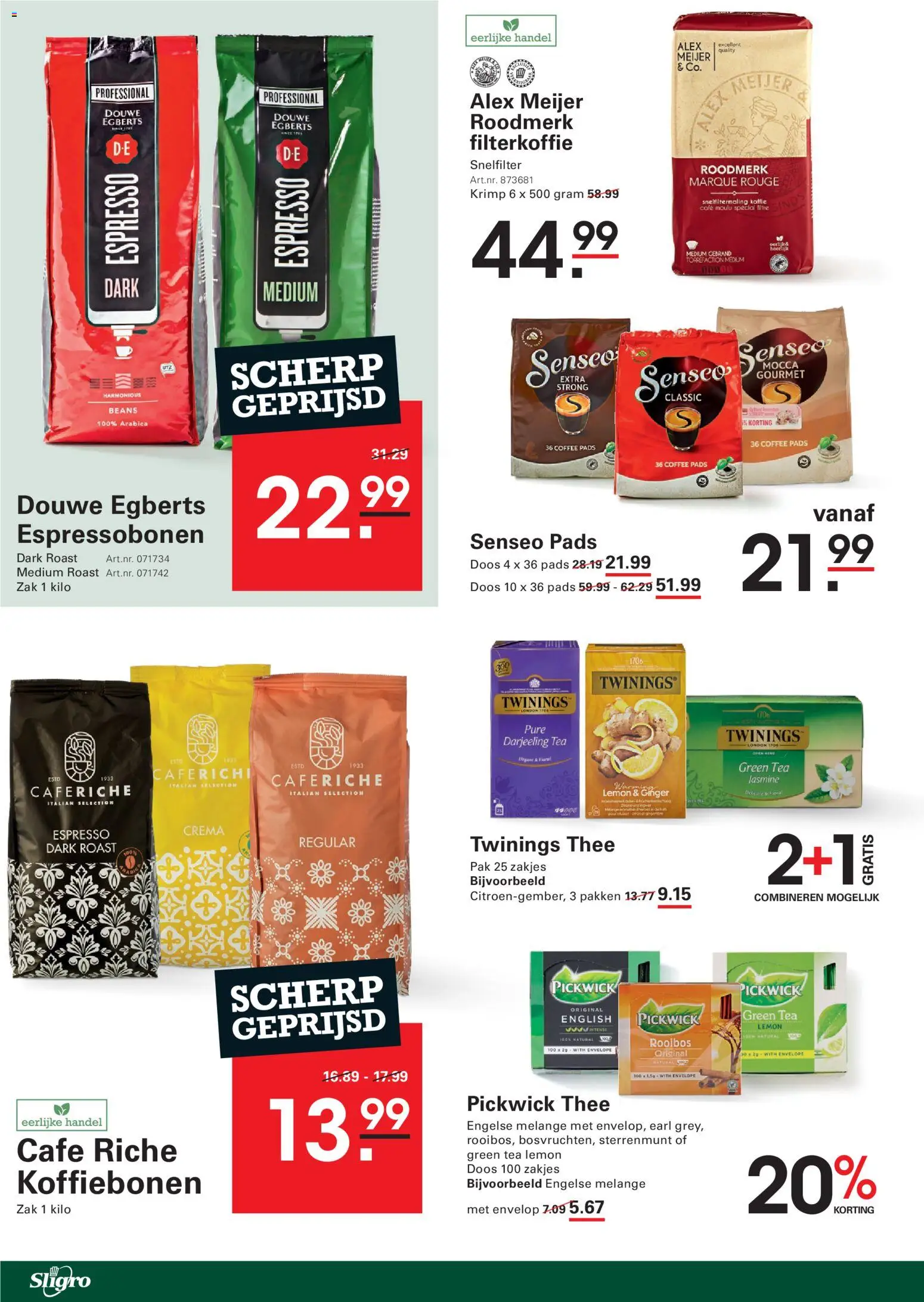 {H1} | Pagina: 42 | Producten: Koffie, Koffiebonen, Thee, Pads