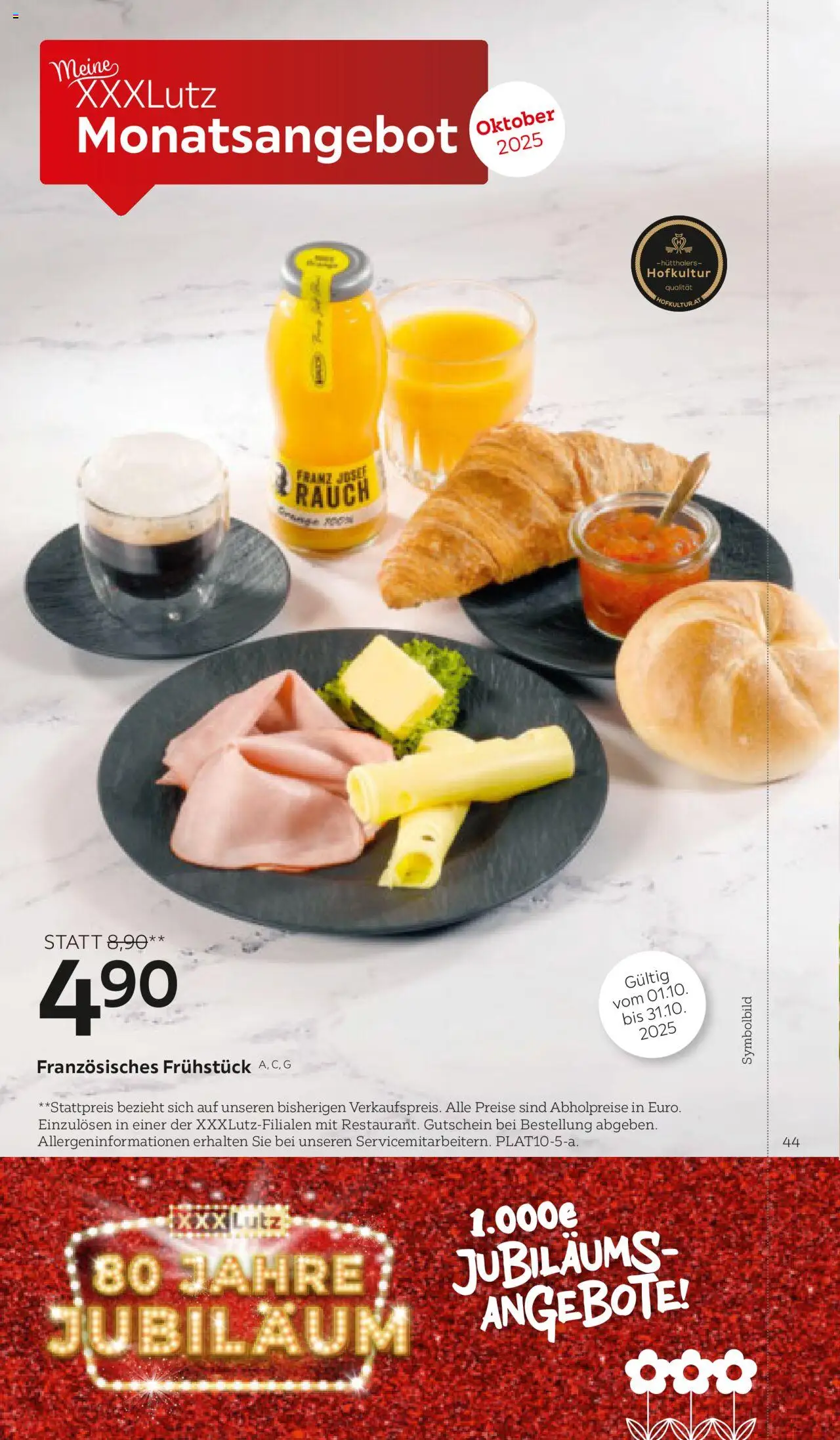 XXXLutz Preisepass gültig ab 01.08.2025 | Seite: 44