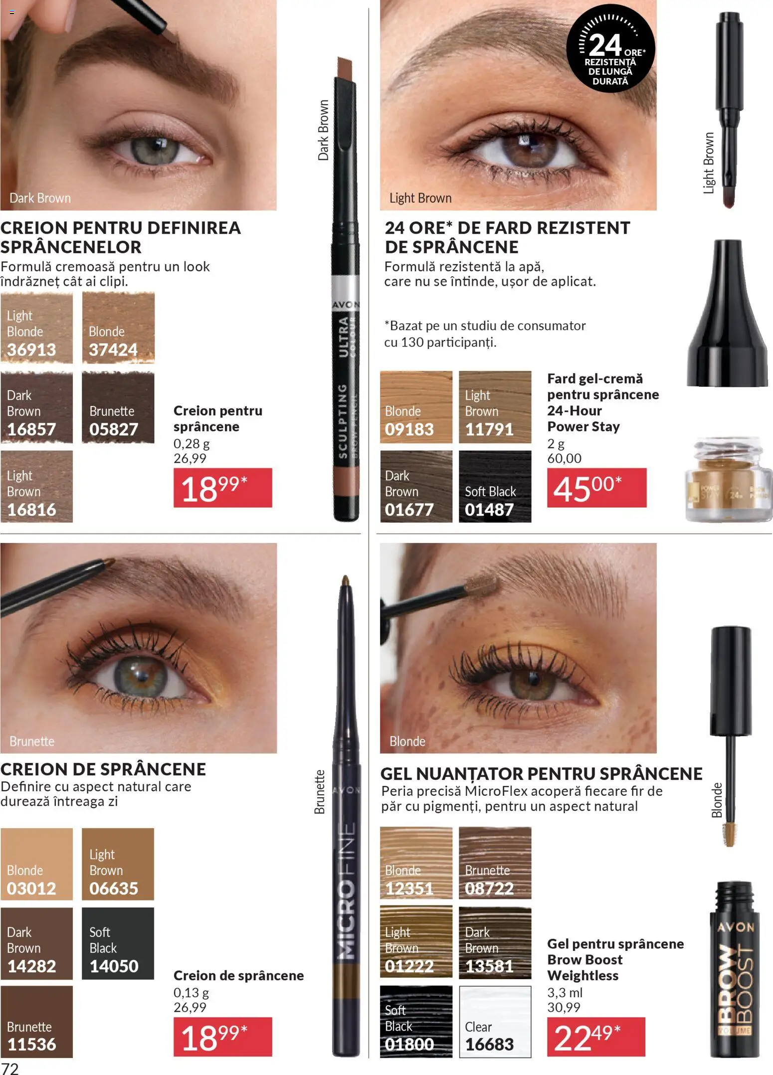 Noul catalog Avon – valabil de la 01.12.2025 | Pagină: 72 | Produse: Creion de sprâncene