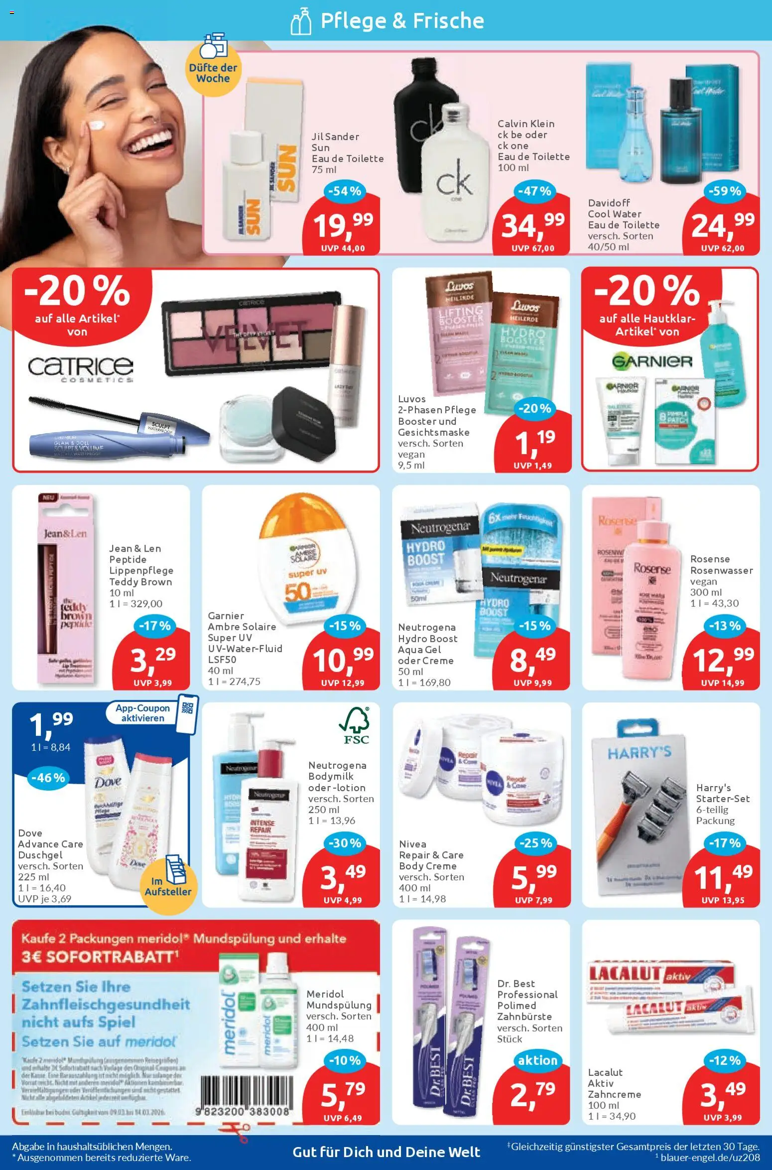 Budni Prospekt 	 – gültig ab 09.03.2026 | Seite: 2 | Produkte: Eau de Toilette, Creme, Zahnbürste, Gesichtsmaske