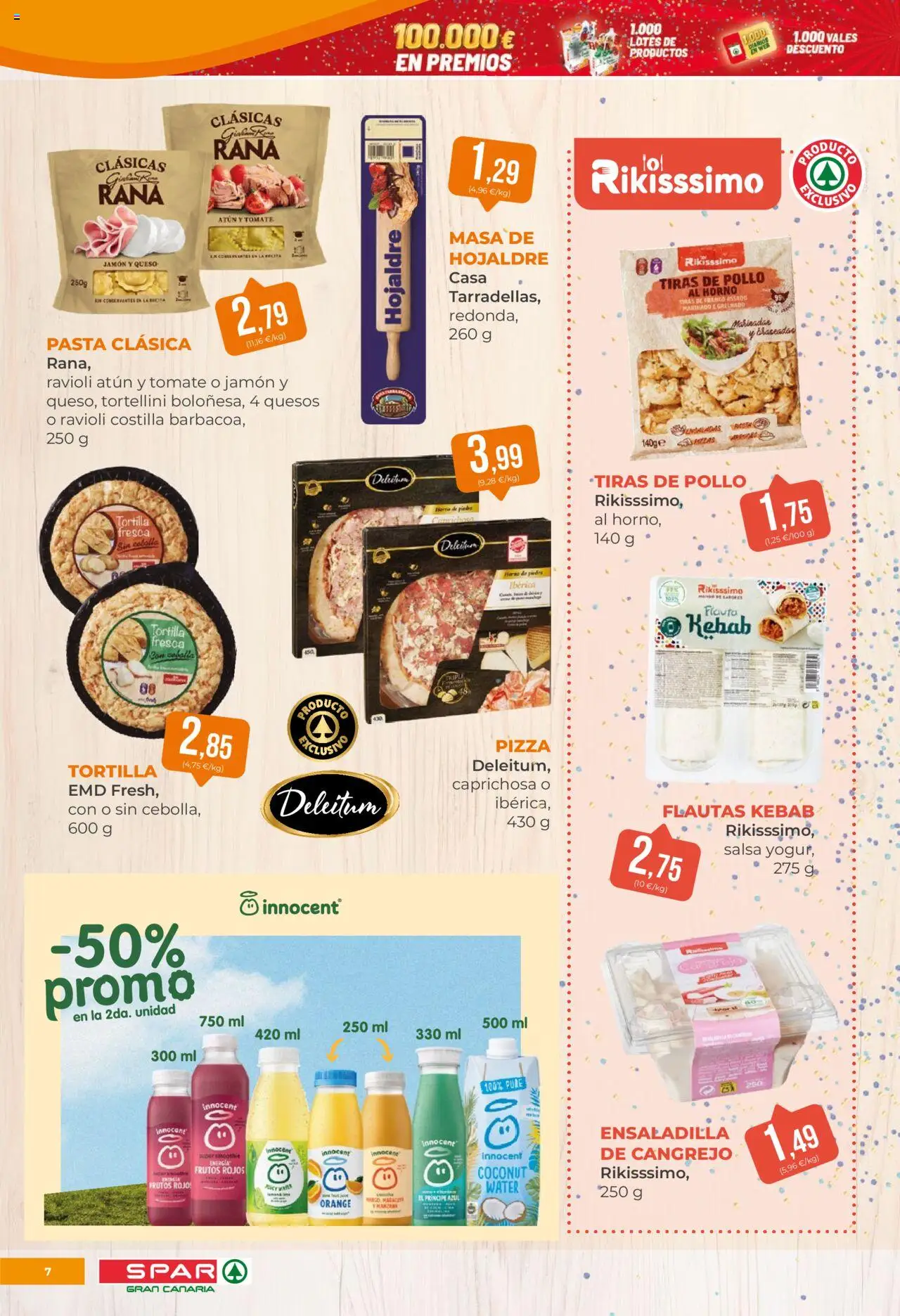 Spar folleto │ válido desde el 03.10.2025 | Página: 7 | Productos: Ensaladilla, Jamón, Pizza, Horno