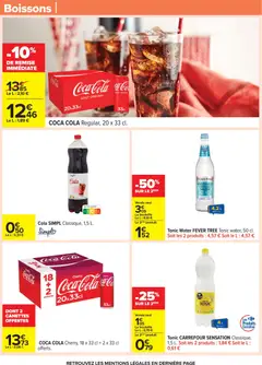 Carrefour - Prévisualisation de Carrefour Nos promos et doublez vos euros cagnottés valide à partir de 29.12.2025 | Page: 59 | Produits: Coca cola