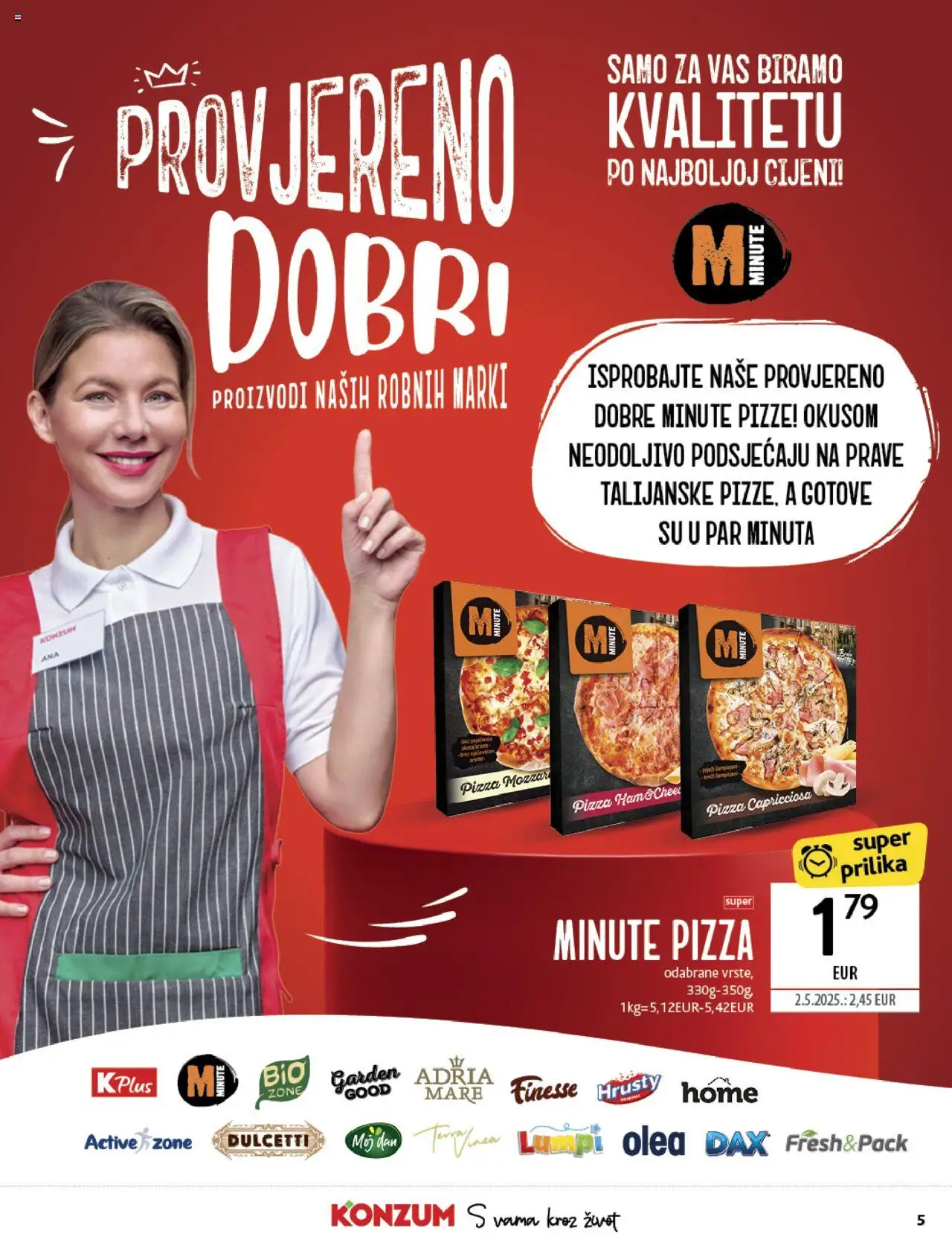 Konzum katalog | vrijedi od 15.10.2025 | Stranica: 5 | Proizvodi: Pizza
