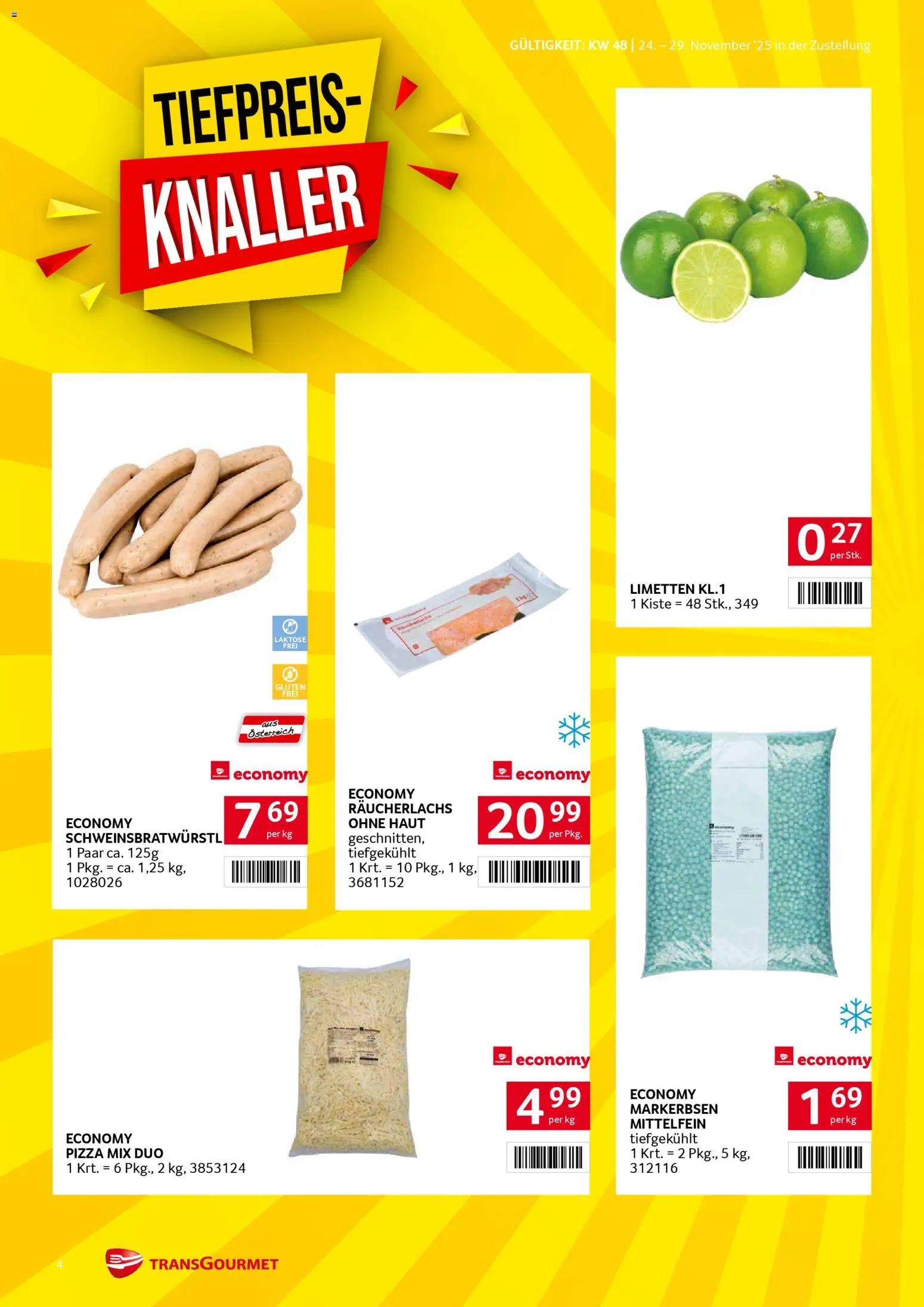 Transgourmet Zustellaktion gültig ab 24.11.2025 | Seite: 4 | Produkte: Pizza