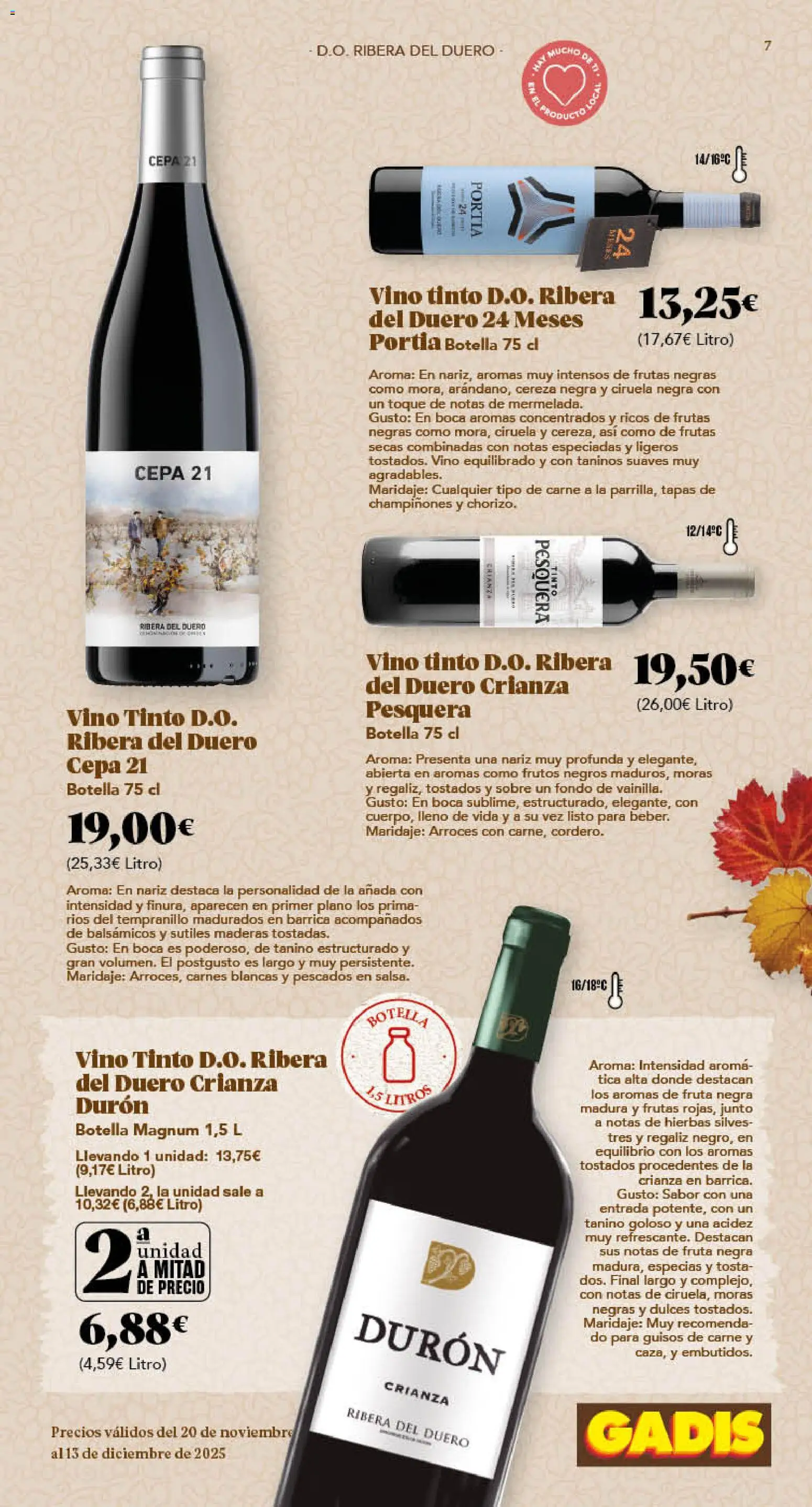 Gadis - folleto │ válido desde el 20.11.2025 | Página: 7 | Productos: Vino