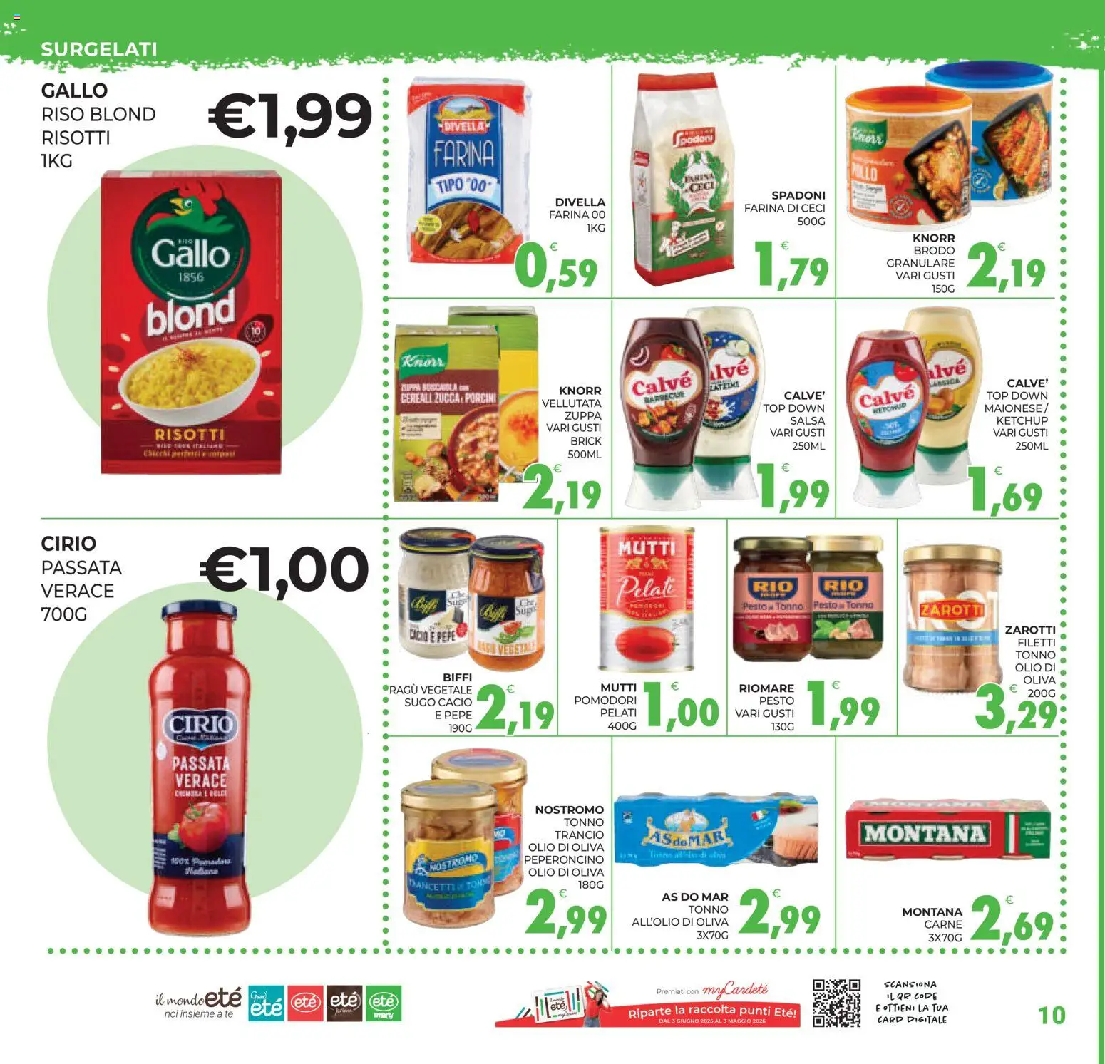 Volantino Eté del 07.04.2026 | Pagina: 10 | Prodotti: Top, Tonno, Mutti passata, Mutti