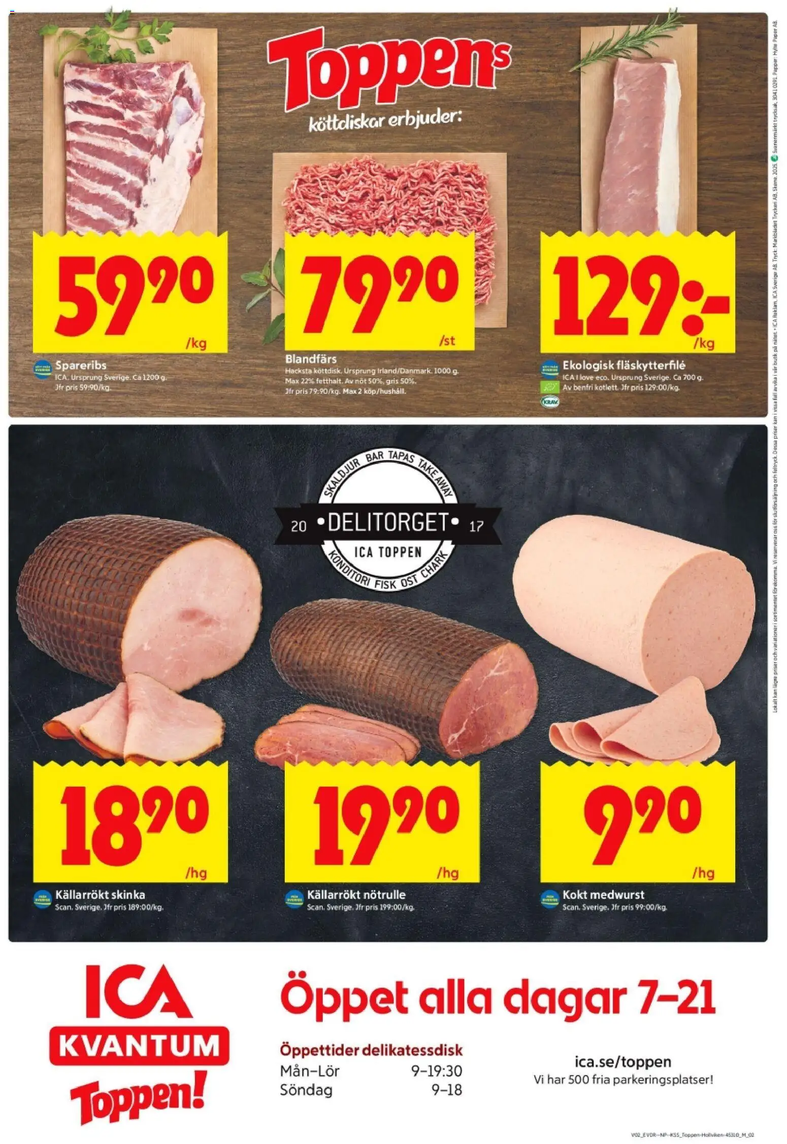 ICA Kvantum reklamblad aktuell från 05.01.2026 | Sida: 10 | Produkter: Fläskytterfilé, Hylla, Blandfärs, Papper