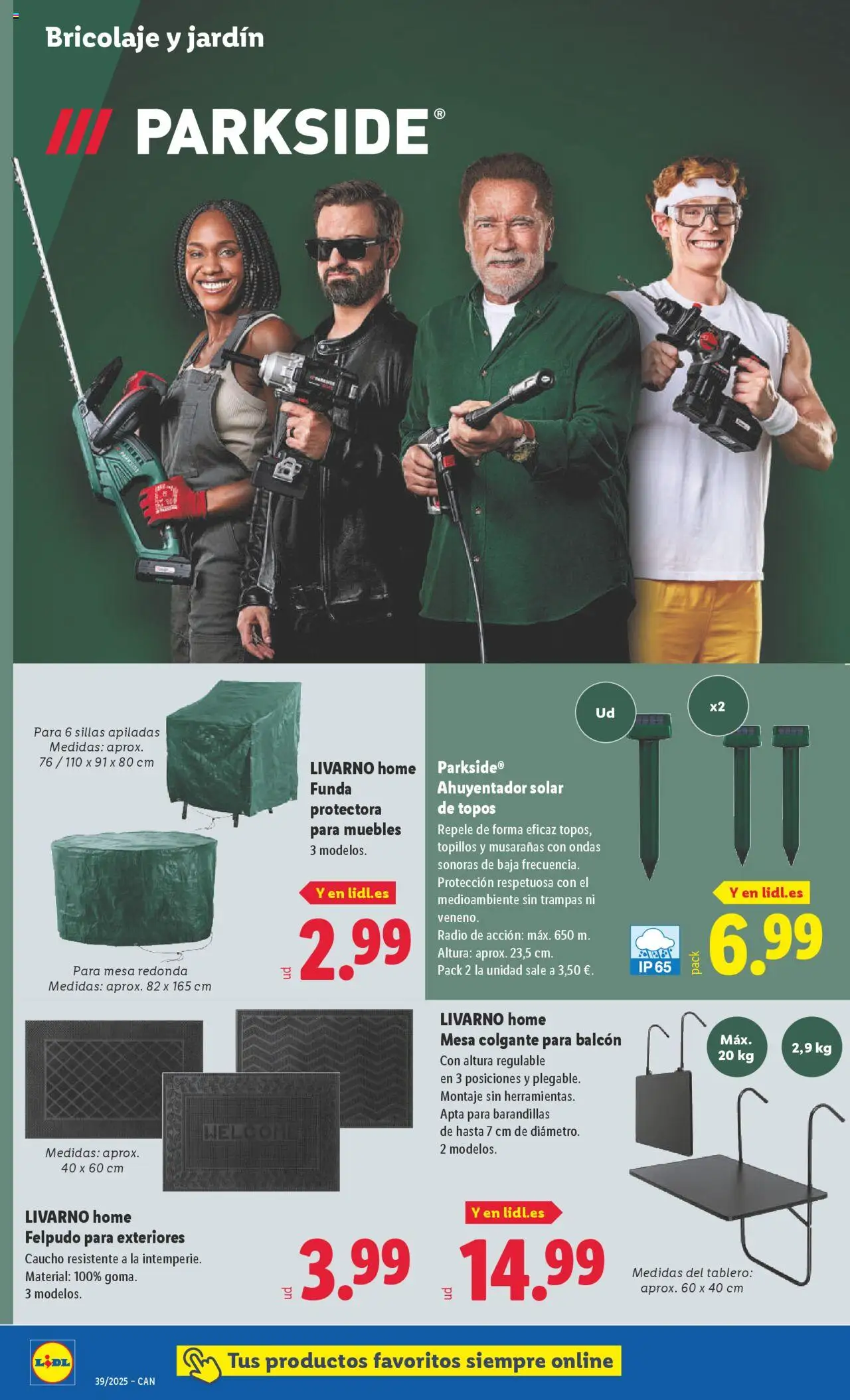 Lidl - Canarias │ válido desde el 22.09.2025 | Página: 16 | Productos: Muebles, Radio, Mesa, Felpudo