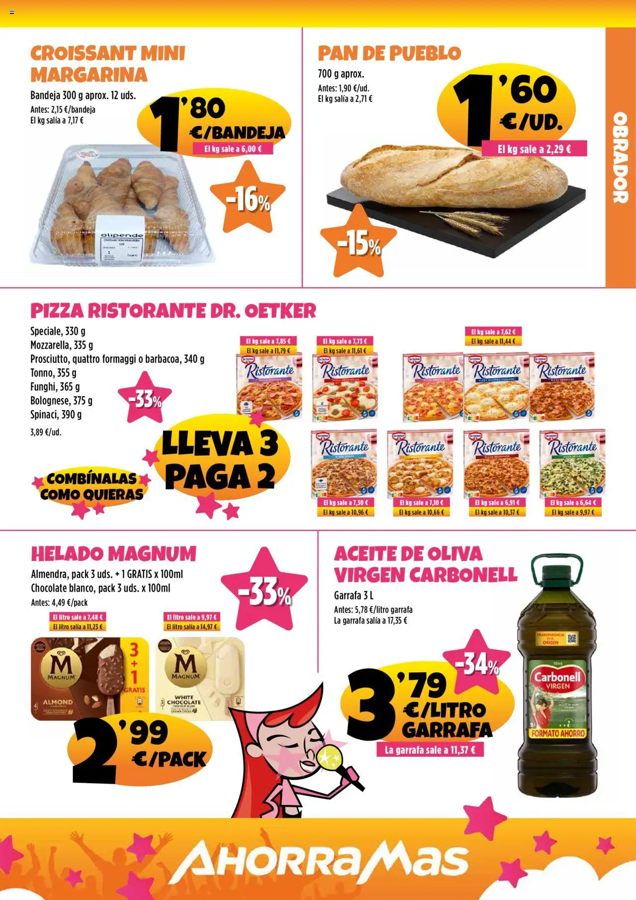 AhorraMas folleto │ válido desde el 26.06.2025 | Página: 5 | Productos: Aceite, Chocolate, Pizza, Croissant