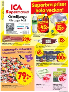 ICA Supermarket - Örkelljunga - Förhandsvisning av reklamblad från butik ICA Supermarket aktuell från 27.10.2025