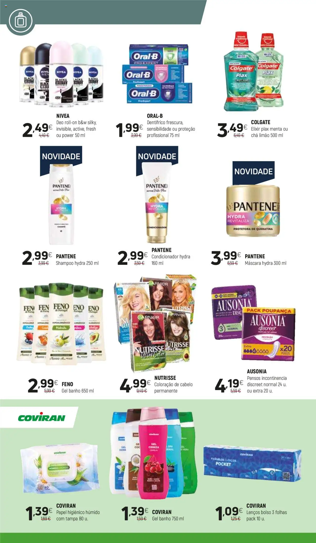 Coviran folheto │ válido de 21.10.2025 | Página: 18 | Produtos: Papel higiénico, Condicionador, Banho, Chá