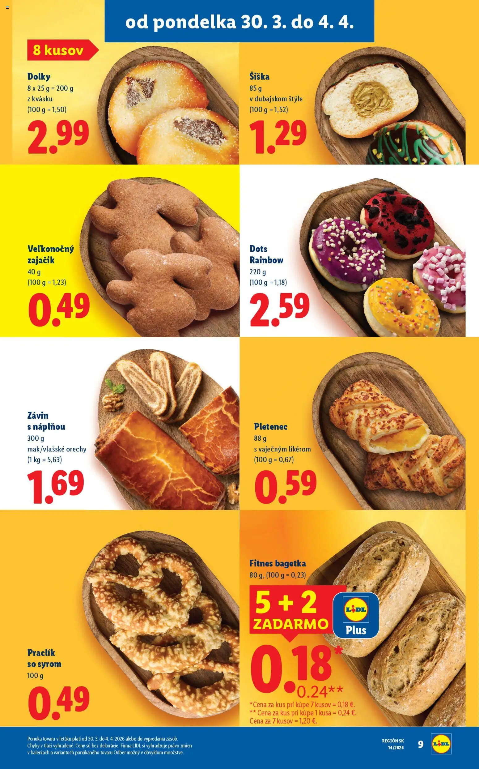 Nové Lidl akcie – leták je platný od 30.03.2026 | Strana: 17 | Produkty: Závin, Orechy