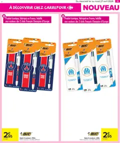 Carrefour Market - Prévisualisation de Carrefour Market Les nouveautés : votre sélection à ne pas manquer  valide à partir de 01.04.2026 | Page: 11 | Produits: Stylo