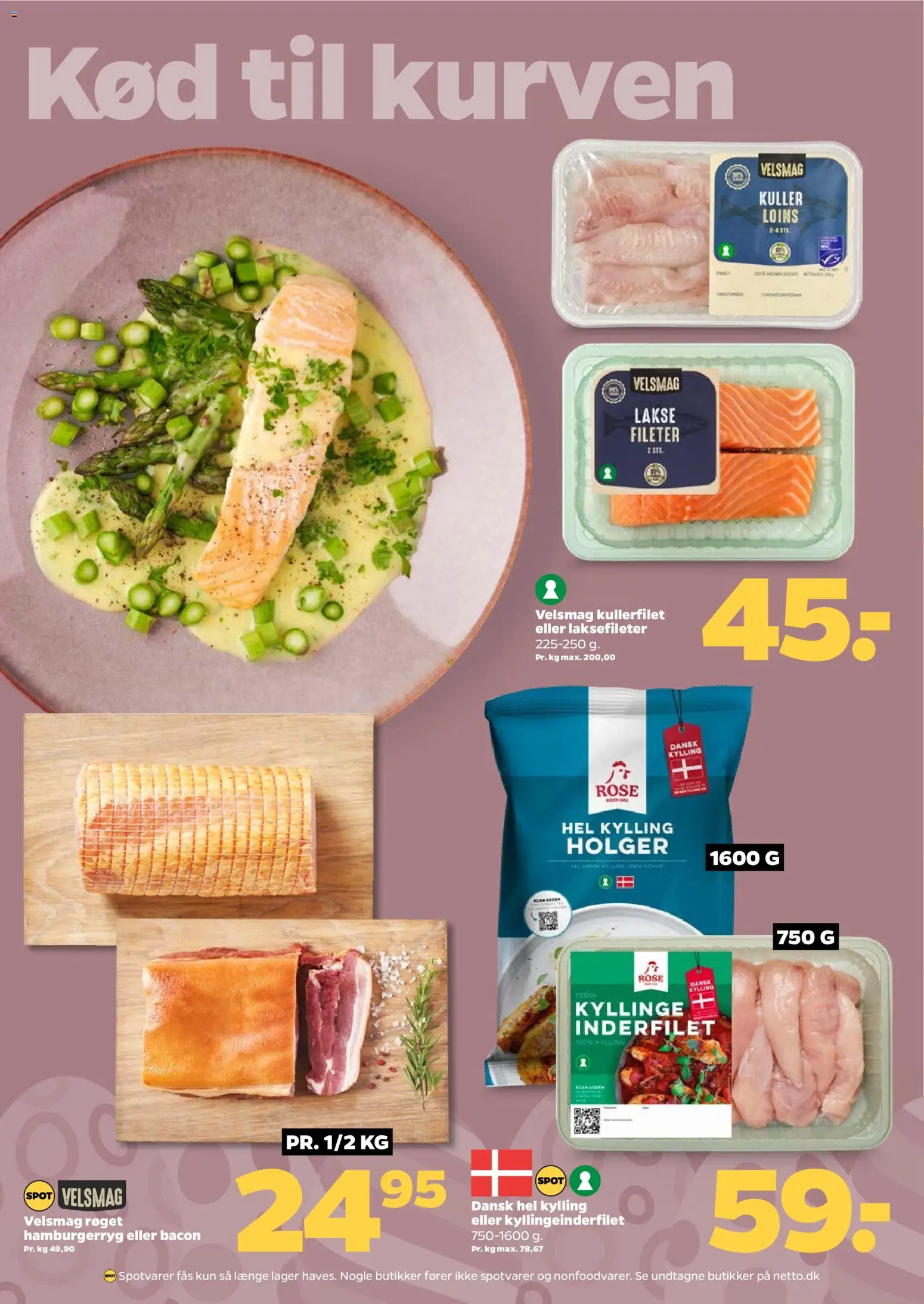 Netto tilbudsavis – gyldig fra 28.03.2026 | Side: 13 | Produkter: Bacon, Hamburgerryg