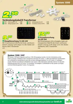 Landi Aktionen Weihnachtsbeleuchtung ab 24.10.2025 gültig | Seite: 3 | Produkte: Insgesamt, Kabel