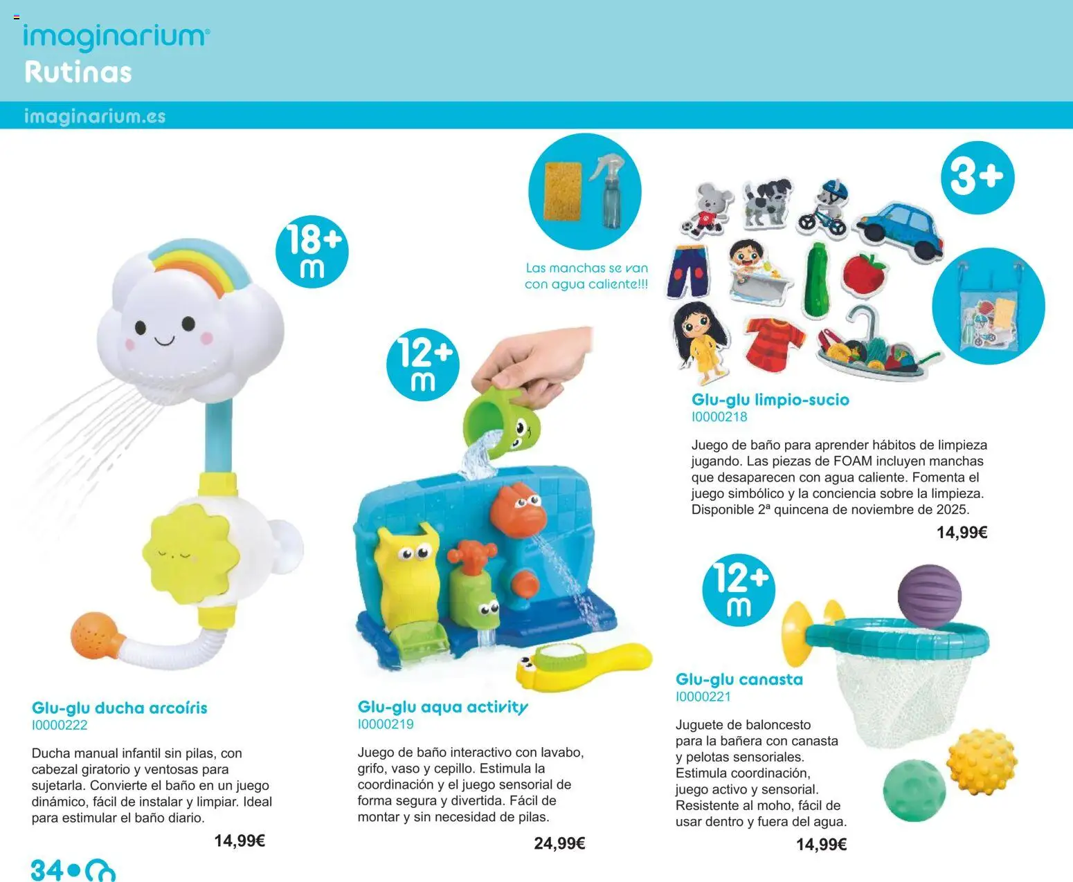 Juguettos catálogo │ válido desde el 15.10.2025 | Página: 34 | Productos: Baño, Ducha