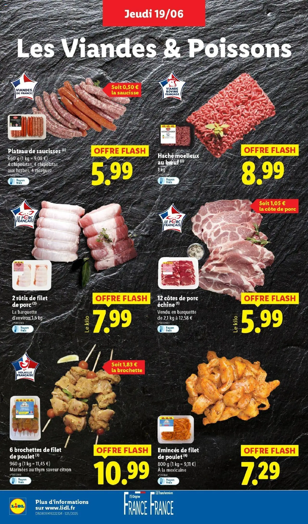  | Page: 6 | Produits: Plateau, Merguez, Saucisse, Viande