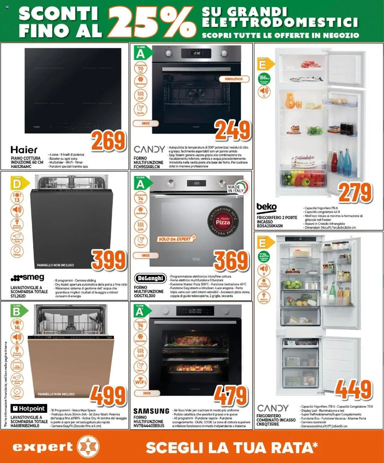 Volantino Expert del 11.09.2025 | Pagina: 4 | Prodotti: Acqua, Lavastoviglie, Frigorifero, Forno elettrico