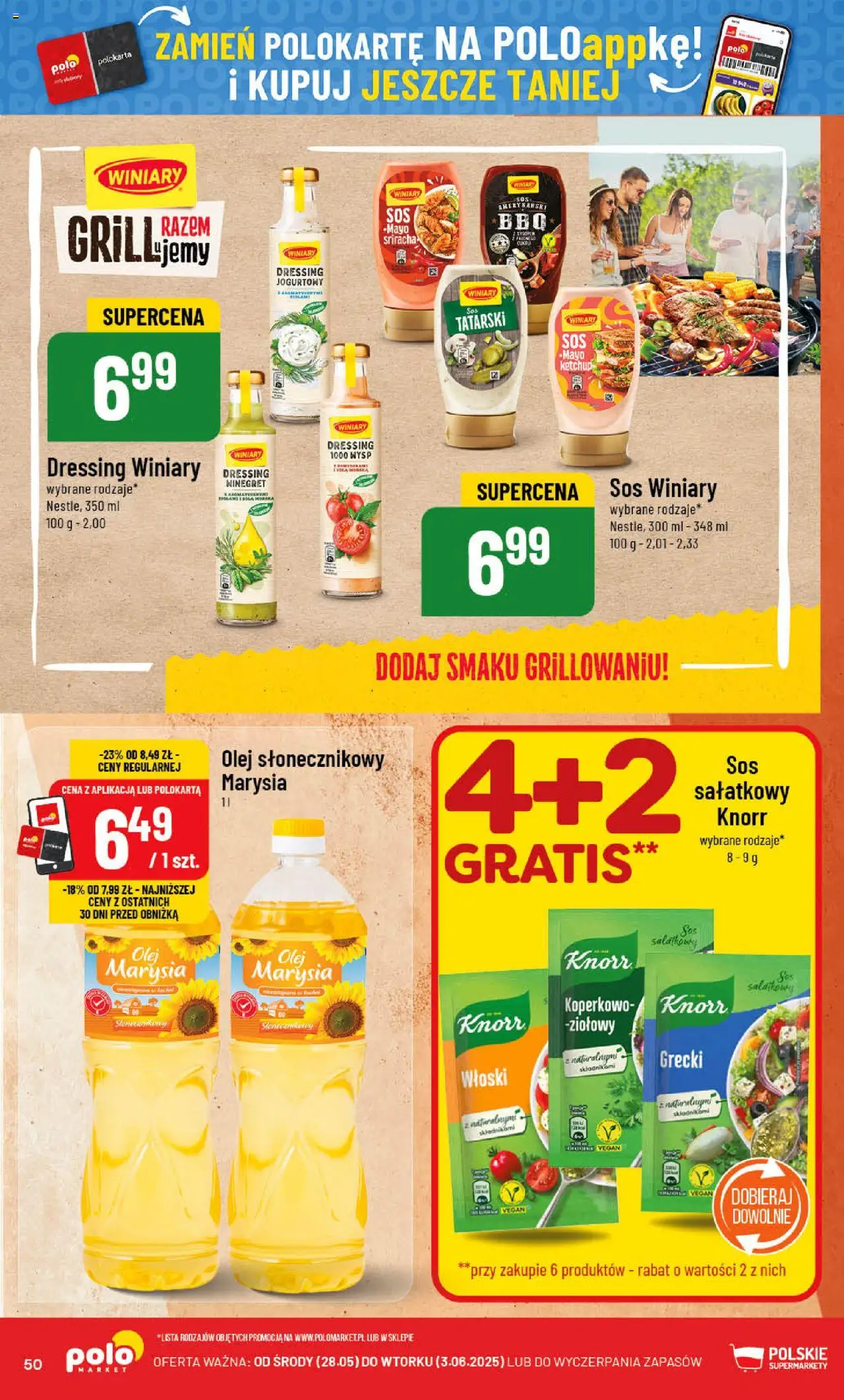 POLOmarket Gazetka od 28.05.2025 | Strona: 50 | Produkty: Olej słonecznikowy, Ketchup, Sriracha, Olej