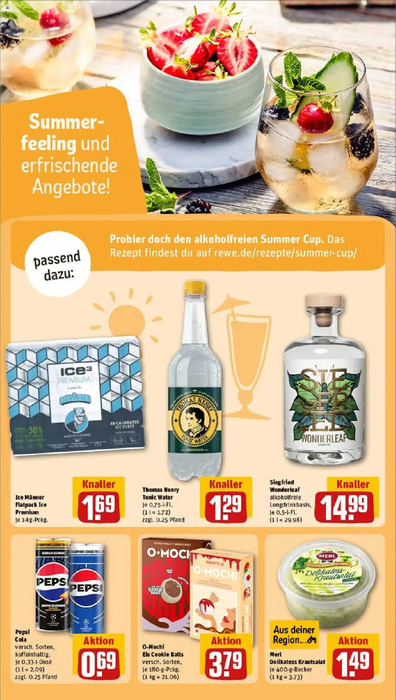 Rewe prospekt Frechen / Königsdorf	 - gültig ab dem 06.07.2025 | Seite: 12 | Produkte: Cola, Pepsi, Eis