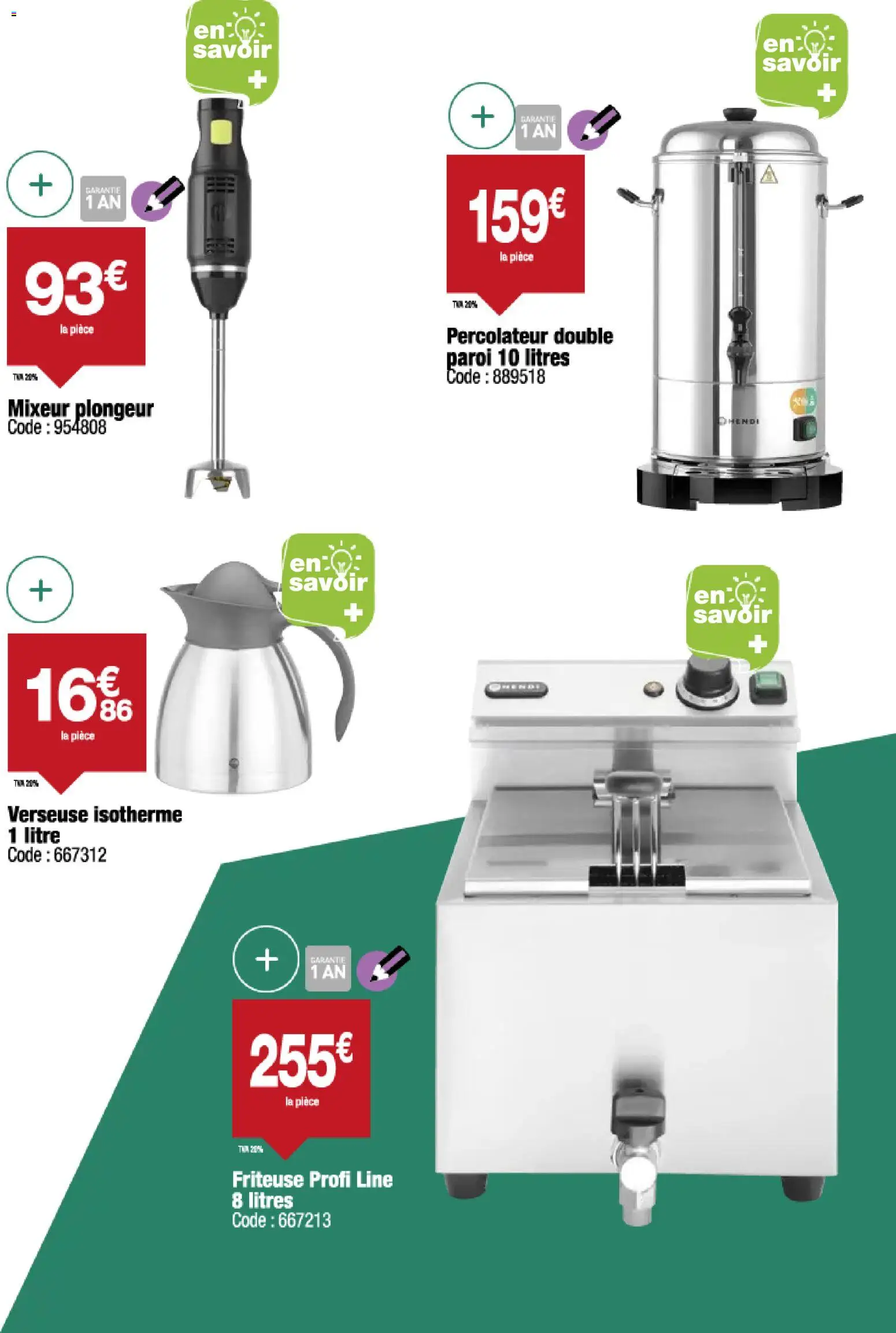 {H1} | Page: 16 | Produits: Mixeur, Friteuse