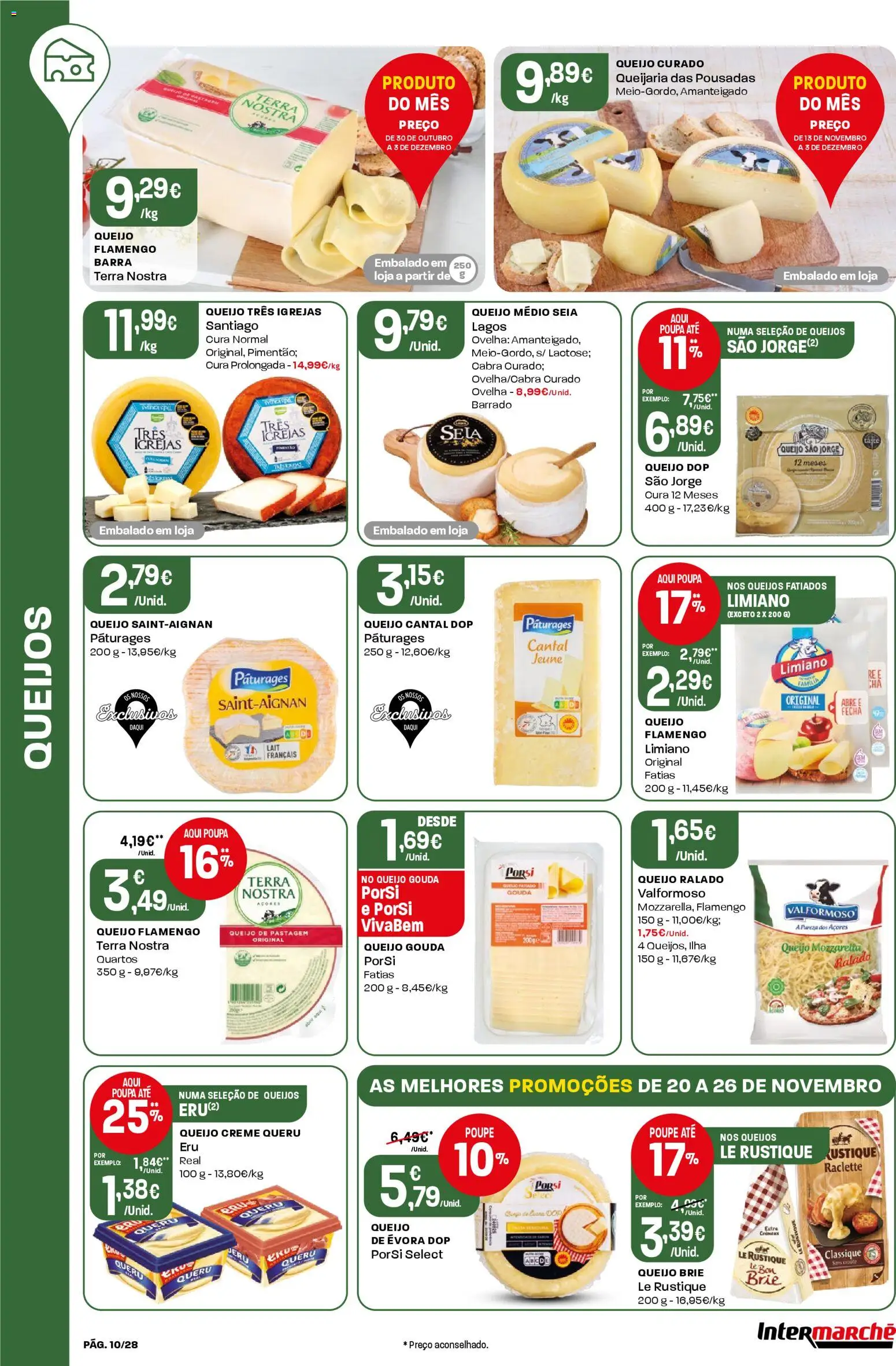 Intermarché Folheto Contact │ válido de 20.11.2025 | Página: 10 | Produtos: Queijo creme, Queijo, Creme