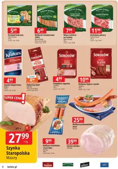 E.Leclerc Gazetka - Warszawa Jerozolimskie od 29.07.2025 | Strona: 2 | Produkty: Kiełbasa, Mięso, Parówki, Kiełbaski