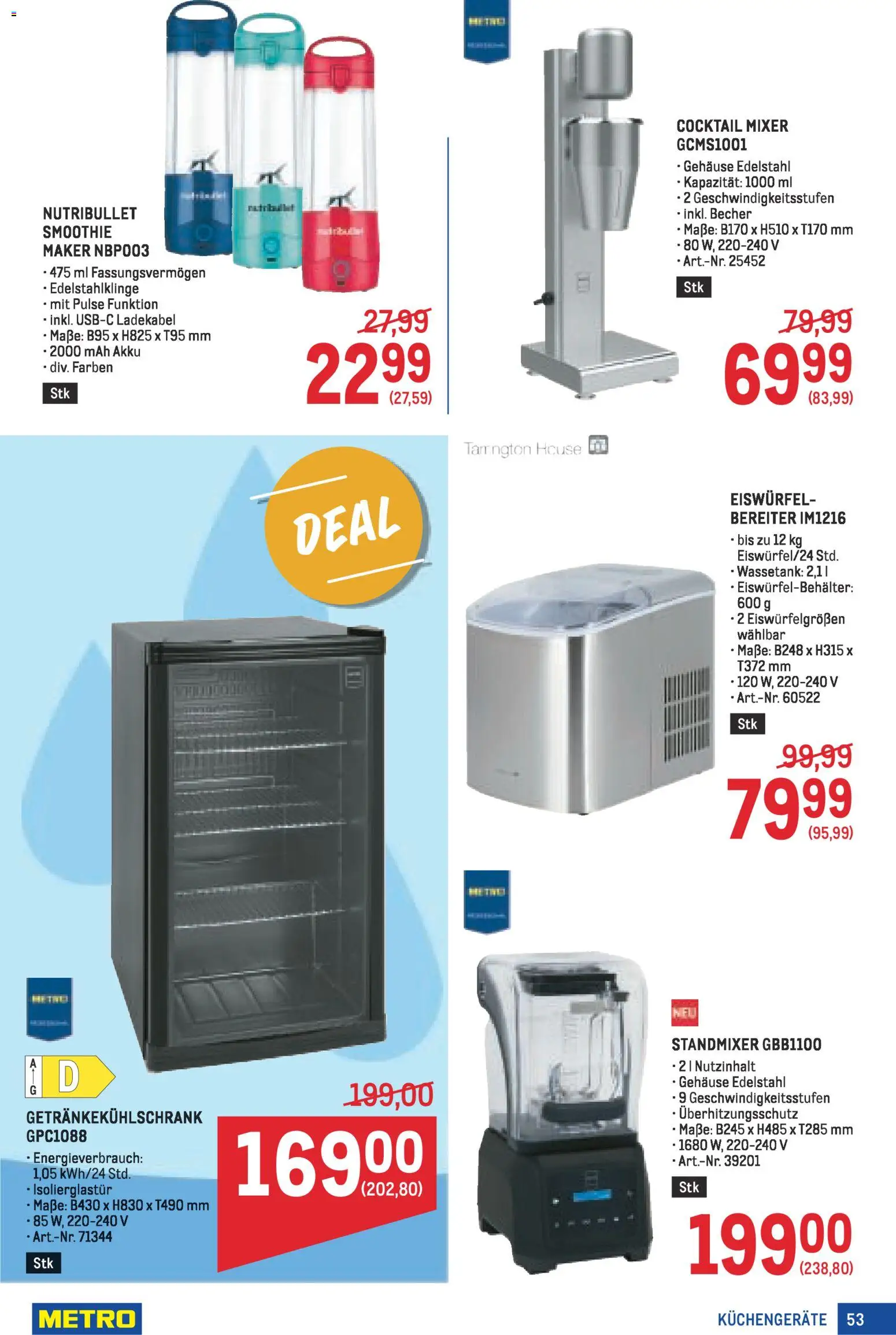 Metro angebote Profi MP08 gültig ab 02.04.2026 | Seite: 53 | Produkte: Mixer
