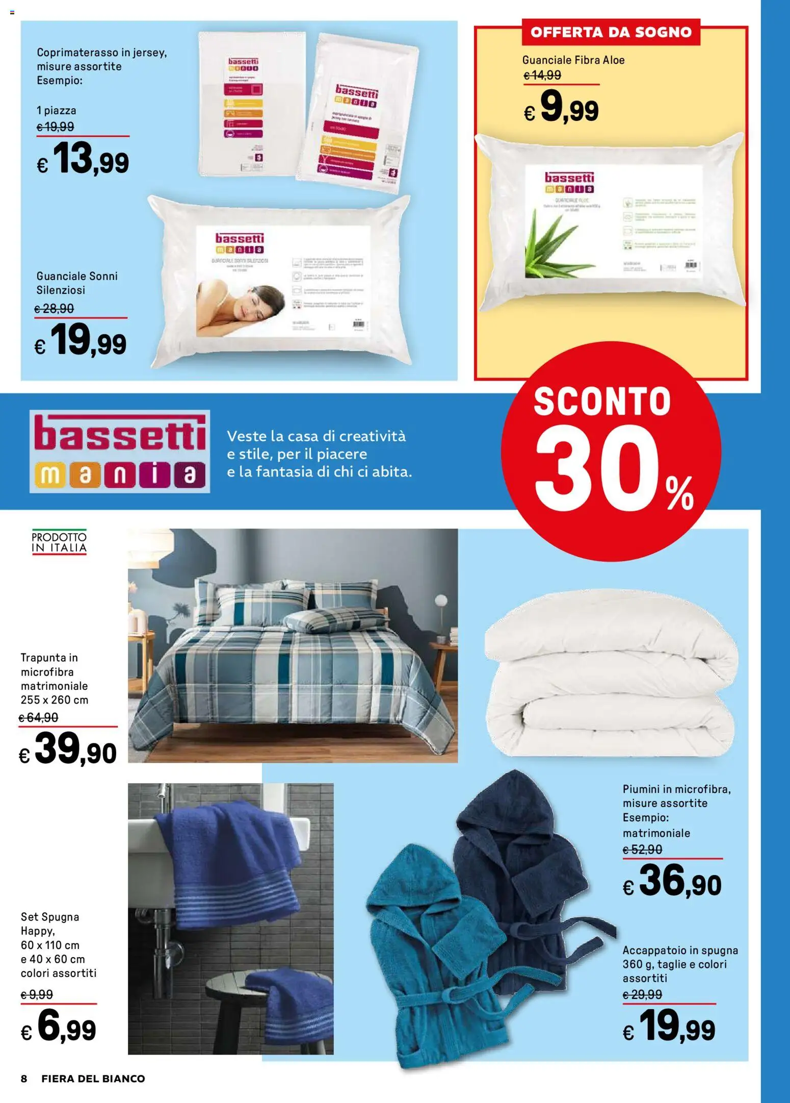 Volantino Iper del 27.12.2025 | Pagina: 8 | Prodotti: Spugna, Accappatoio, Trapunta, Coprimaterasso