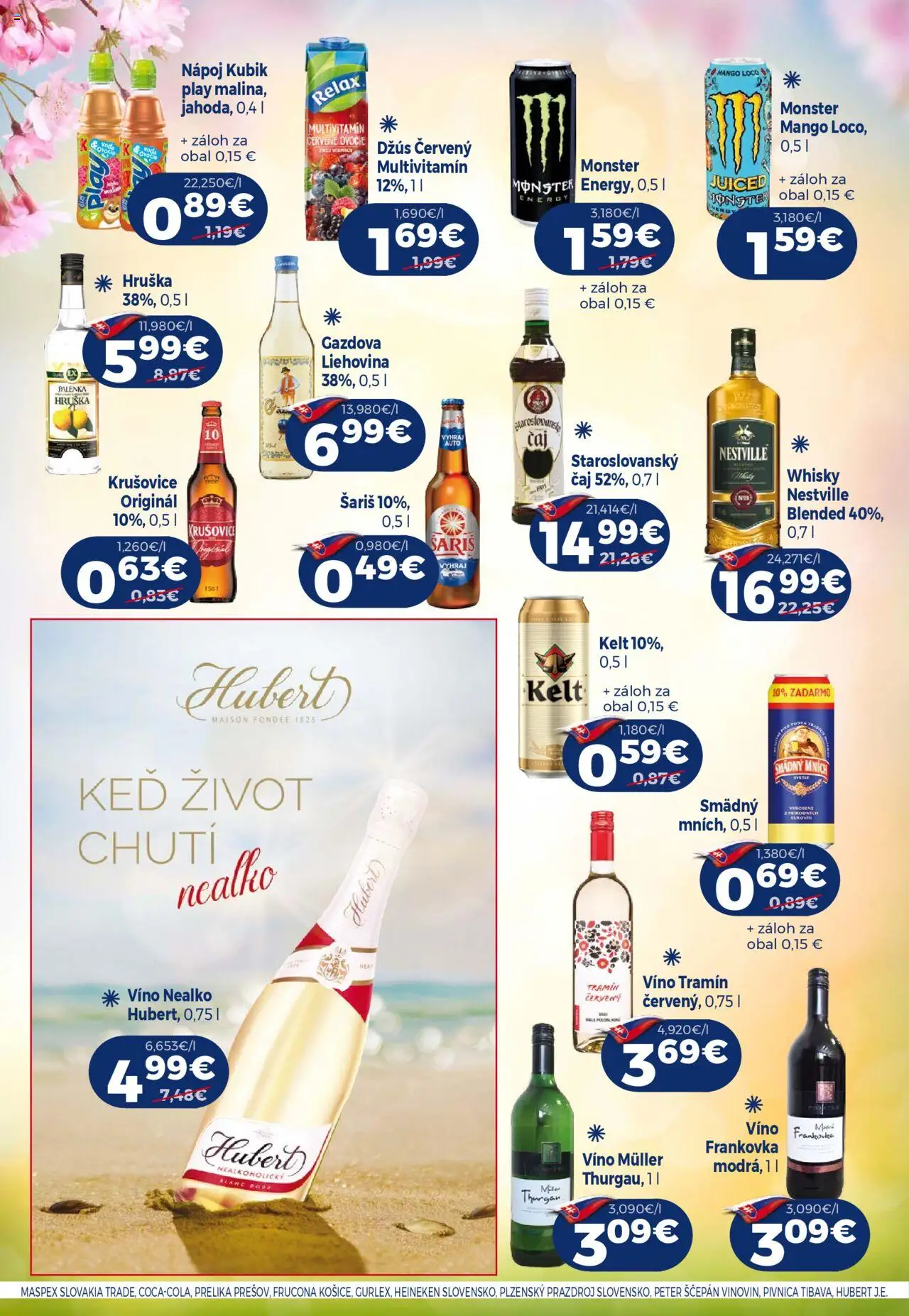 Milk Agro leták │ platný od 18.06.2025 | Strana: 10 | Produkty: Džús, Víno, Kelt, Whisky
