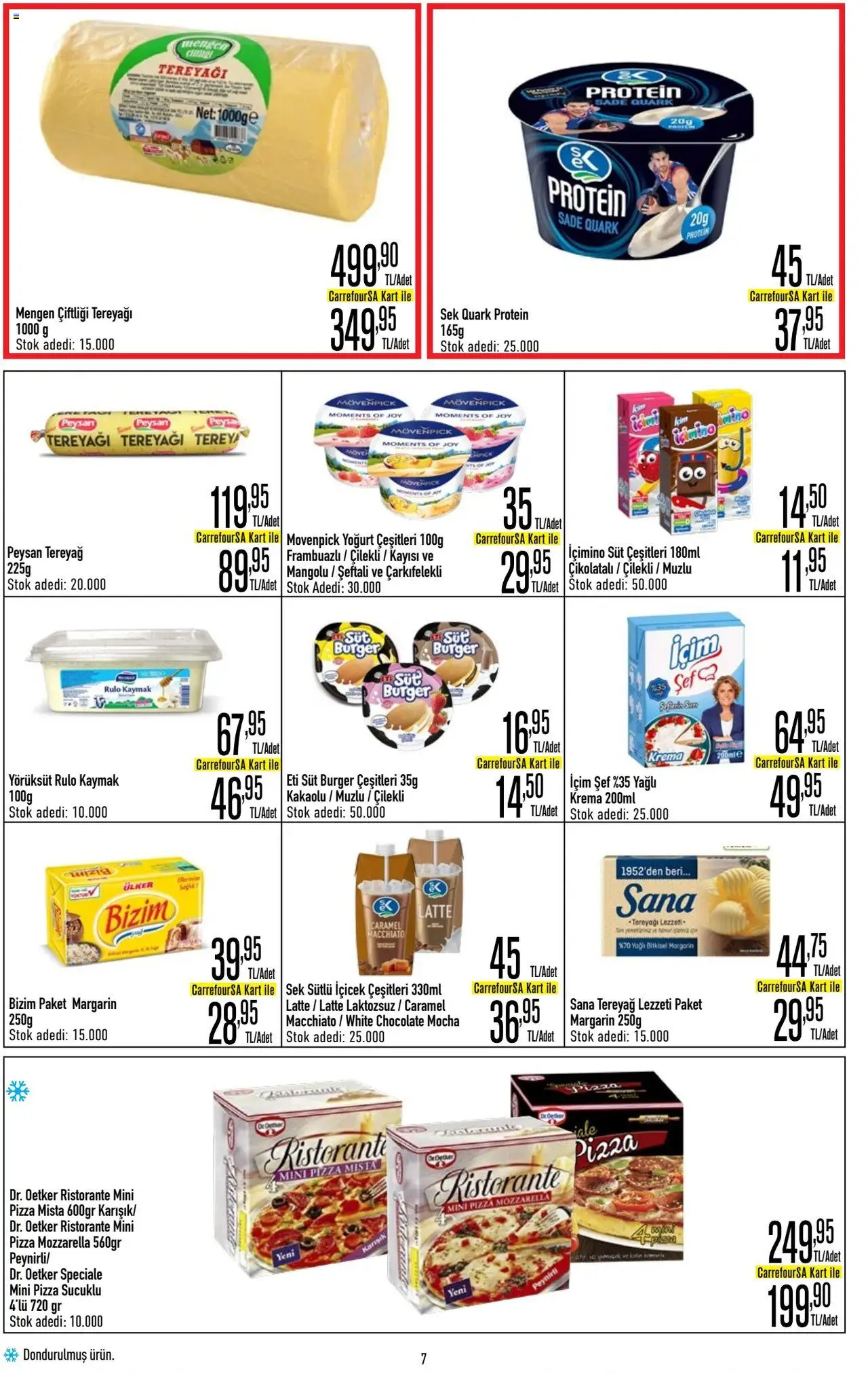 CarrefourSA Katalog - 01.08.2025 tarihinden itibaren geçerlidir | Sayfa: 7 | Ürünler: Süt, Tereyağı, Yoğurt, Kayısı