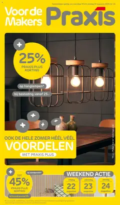Praxis - Folder - Voorbeeld van een folder van Praxis, geldig van 18.08.2025
