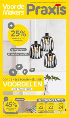 Praxis - Folder - Voorbeeld van een folder van Praxis, geldig van 18.08.2025