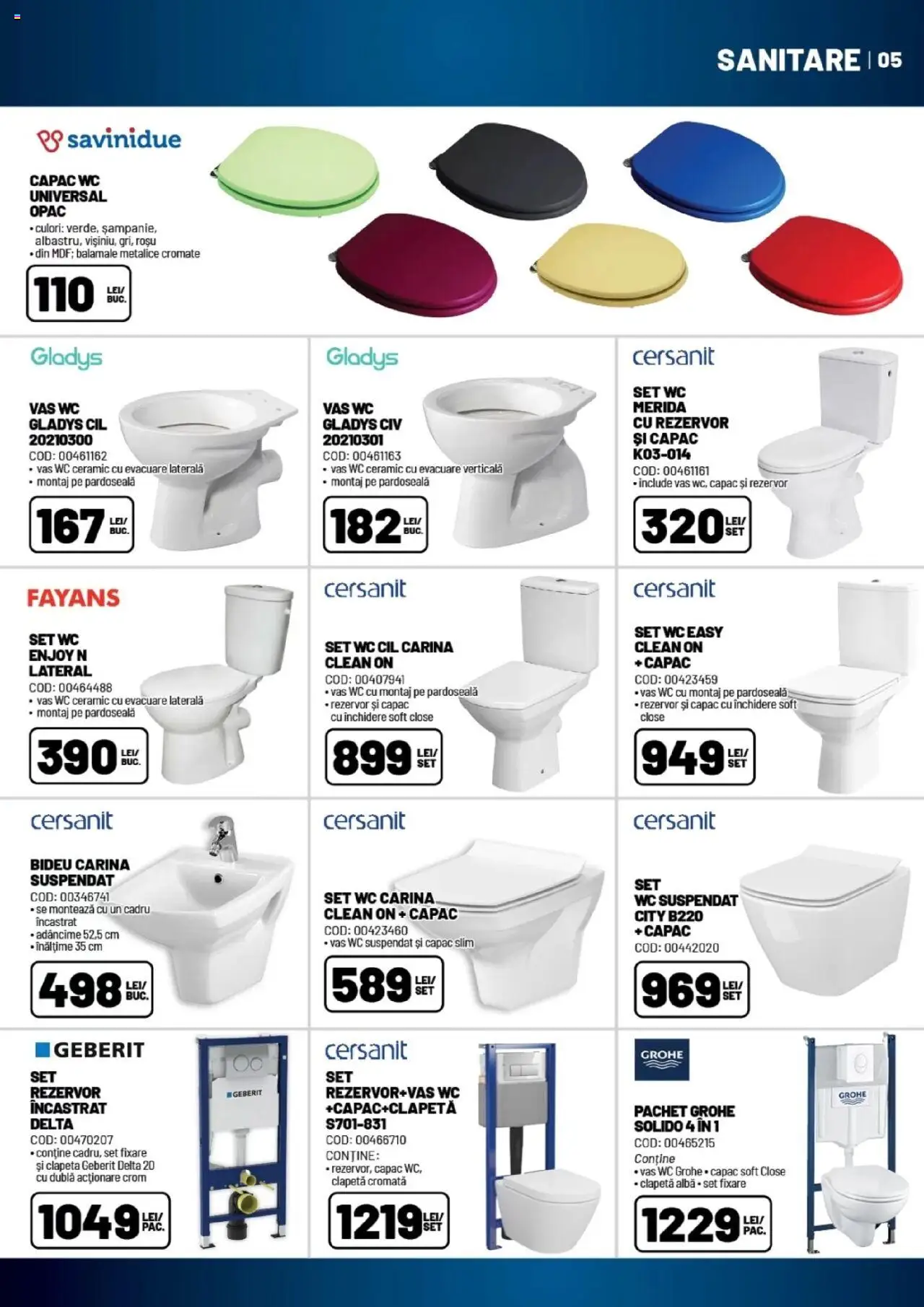 Noul catalog Ambient – valabil de la 01.10.2025 | Pagină: 5 | Produse: Pomelo, Pardoseală