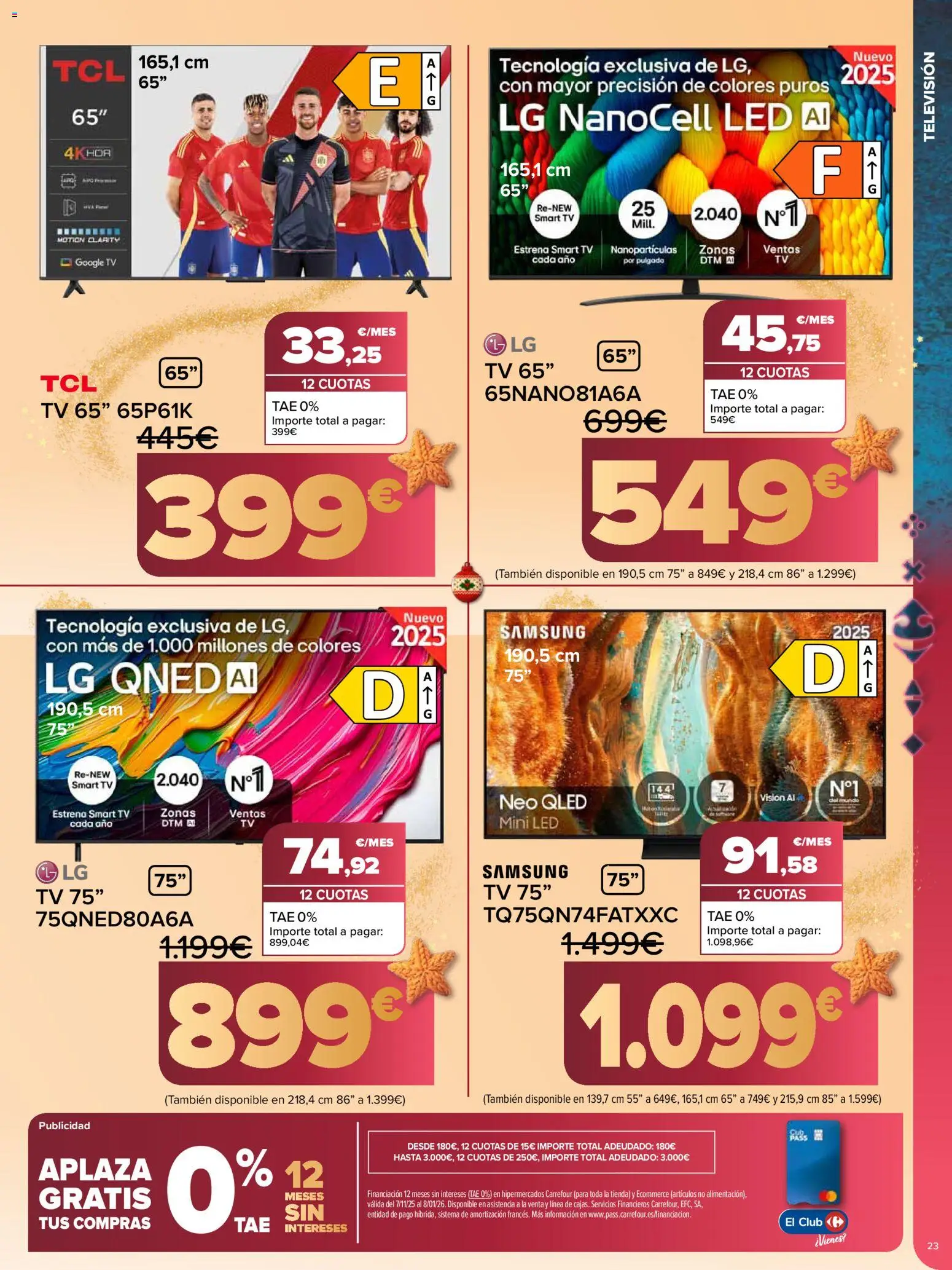 Carrefour folleto │ válido desde el 10.12.2025 | Página: 23 | Productos: Televisión