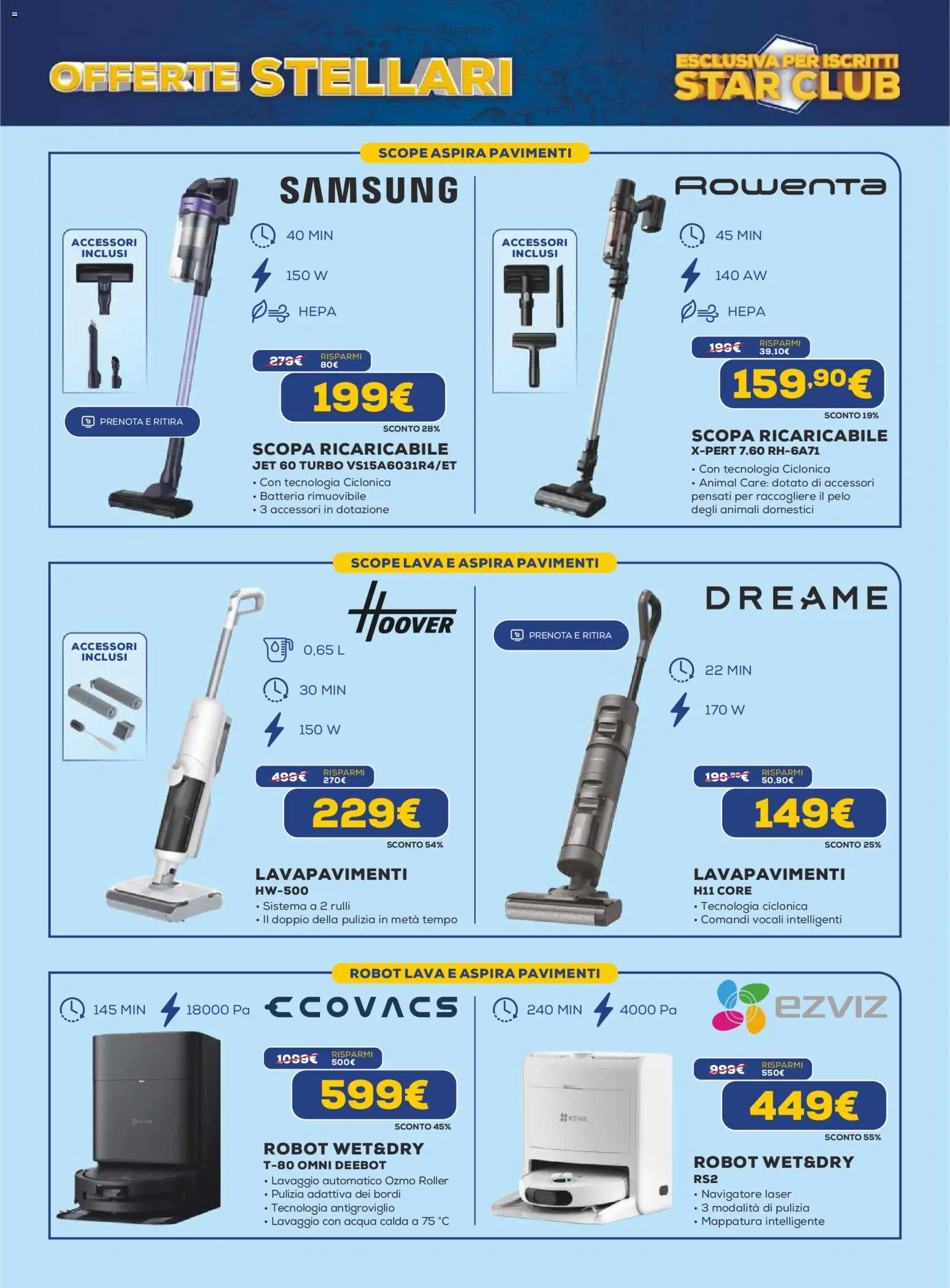 Volantino Euronics del 19.02.2026 | Pagina: 22 | Prodotti: Scopa, Robot, Batteria, Samsung