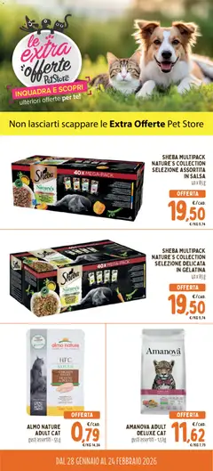 Anteprima del volantino Conad PetStore Extra Offerte catalogo valido a partire dal 28.01.2026