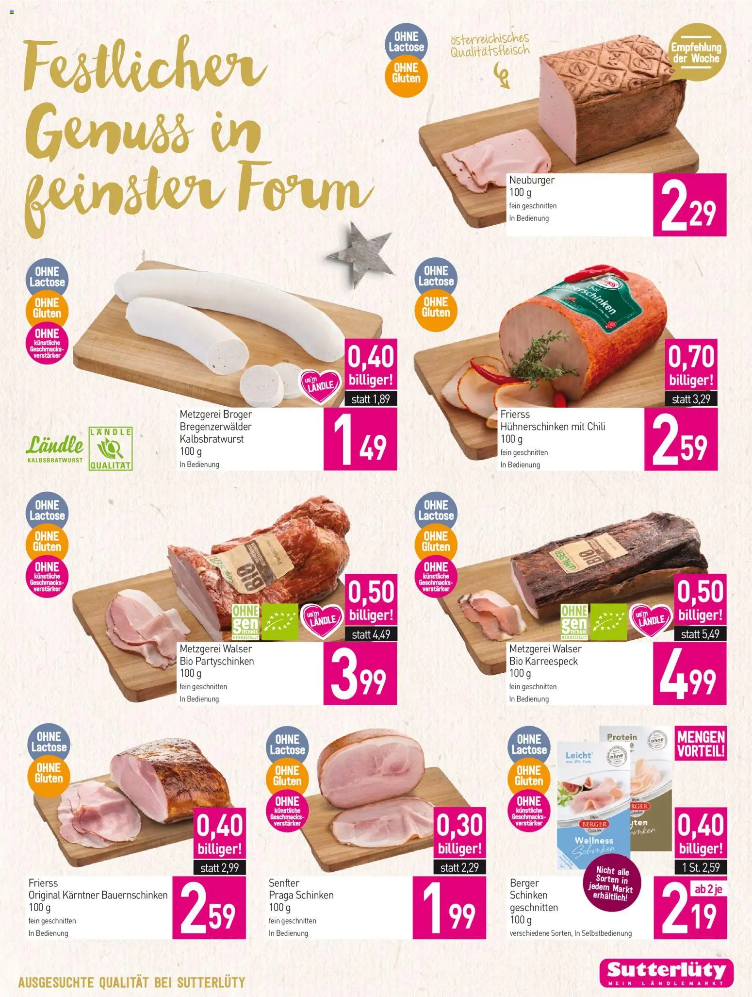 Sutterlüty Flugblatt gültig ab 27.12.2025 | Seite: 9 | Produkte: Chili, Schinken