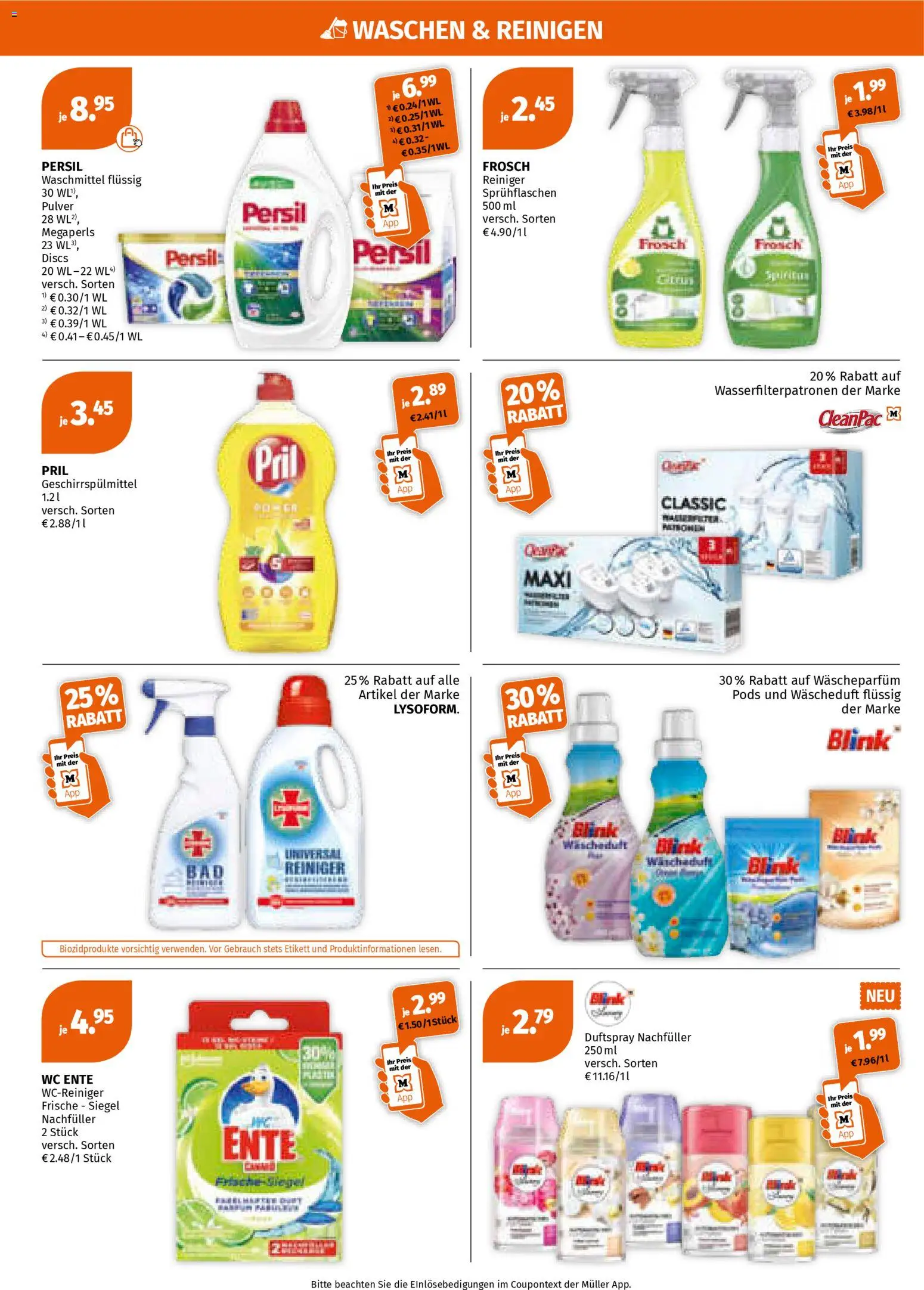 Müller Flugblatt gültig ab 19.01.2026 | Seite: 8 | Produkte: Geschirrspülmittel, Waschmittel