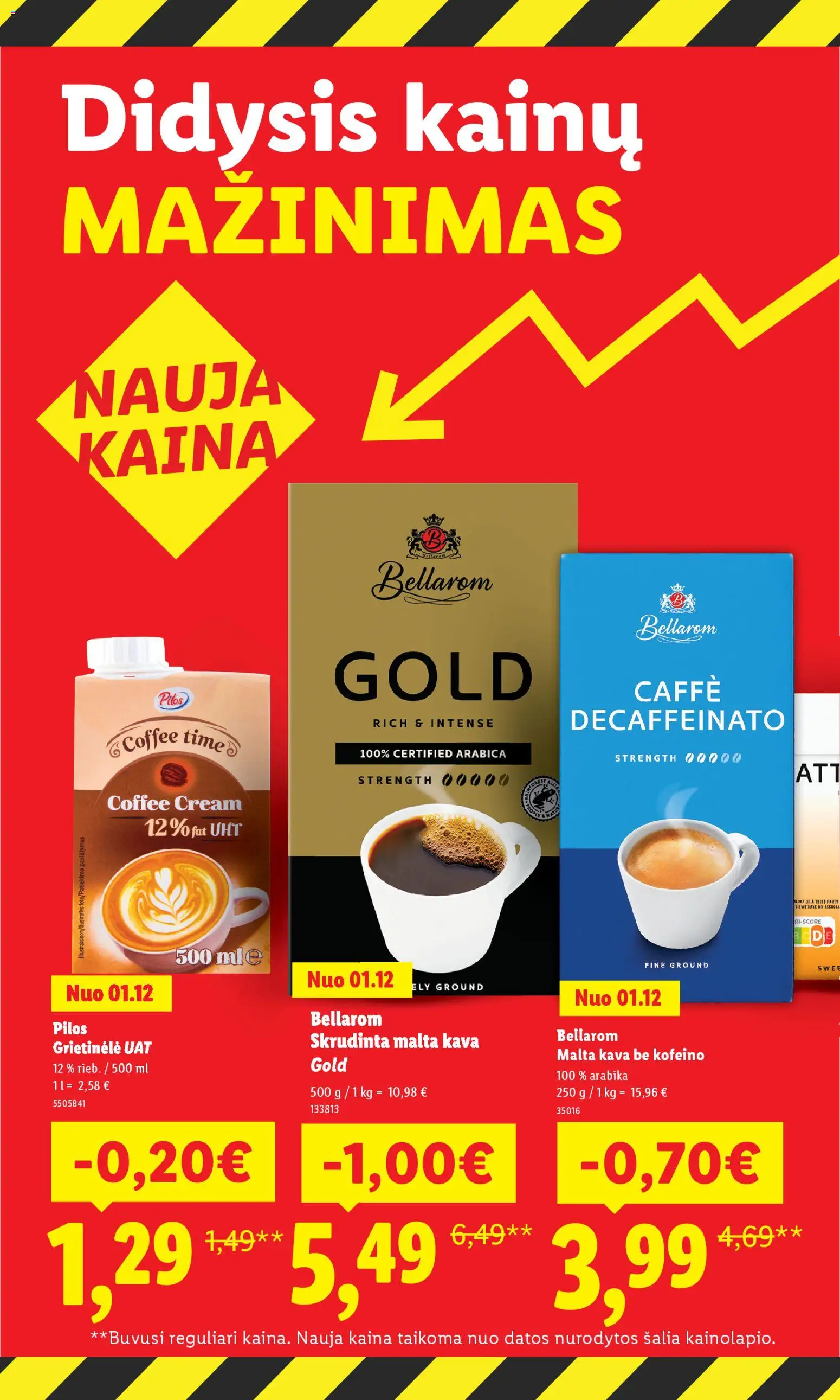 LIDL akcijos nuo 12.01.2026 | Puslapis: 2 | Prekių: Grietinėlė, Kava