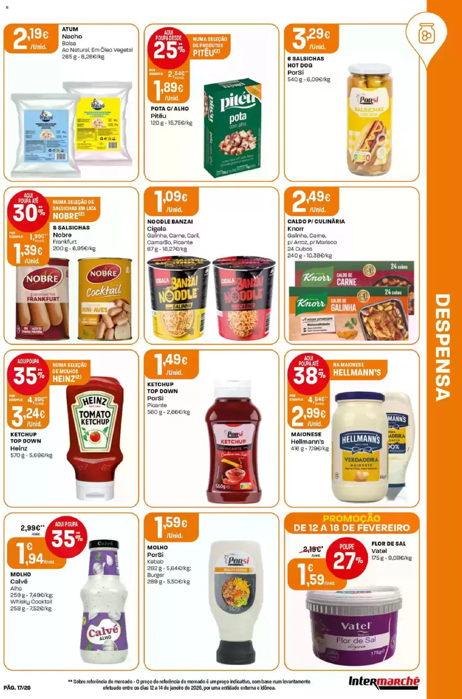 Intermarché Folheto Contact │ válido de 12.02.2026 | Página: 17 | Produtos: Whisky, Top, Óleo, Ketchup