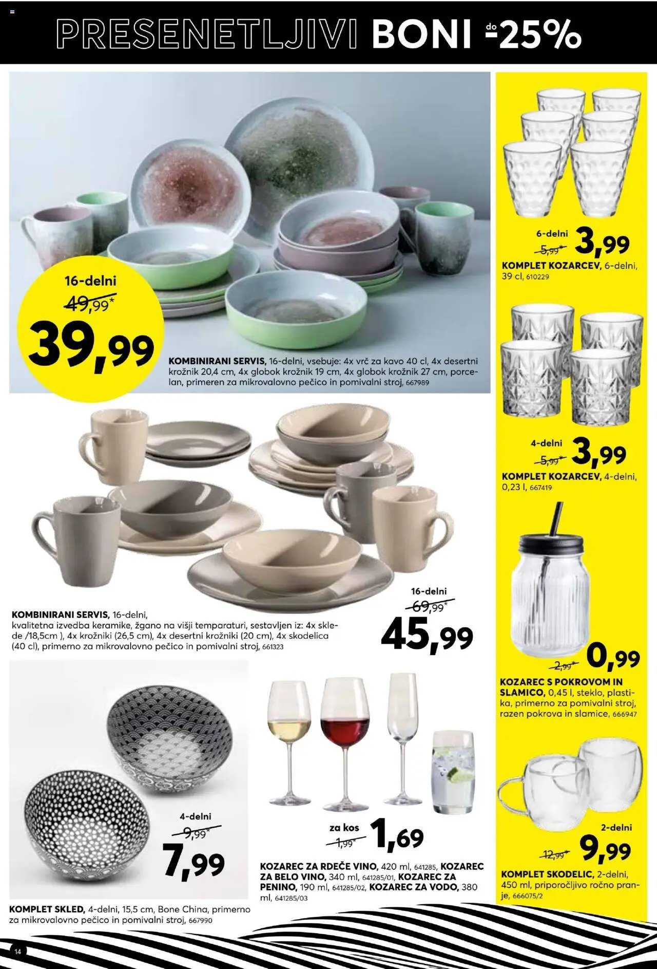 Dipo katalog │ velja od 06.08.2025 | Stran: 14 | Izdelki: Kozarec, Skodelica, Kos