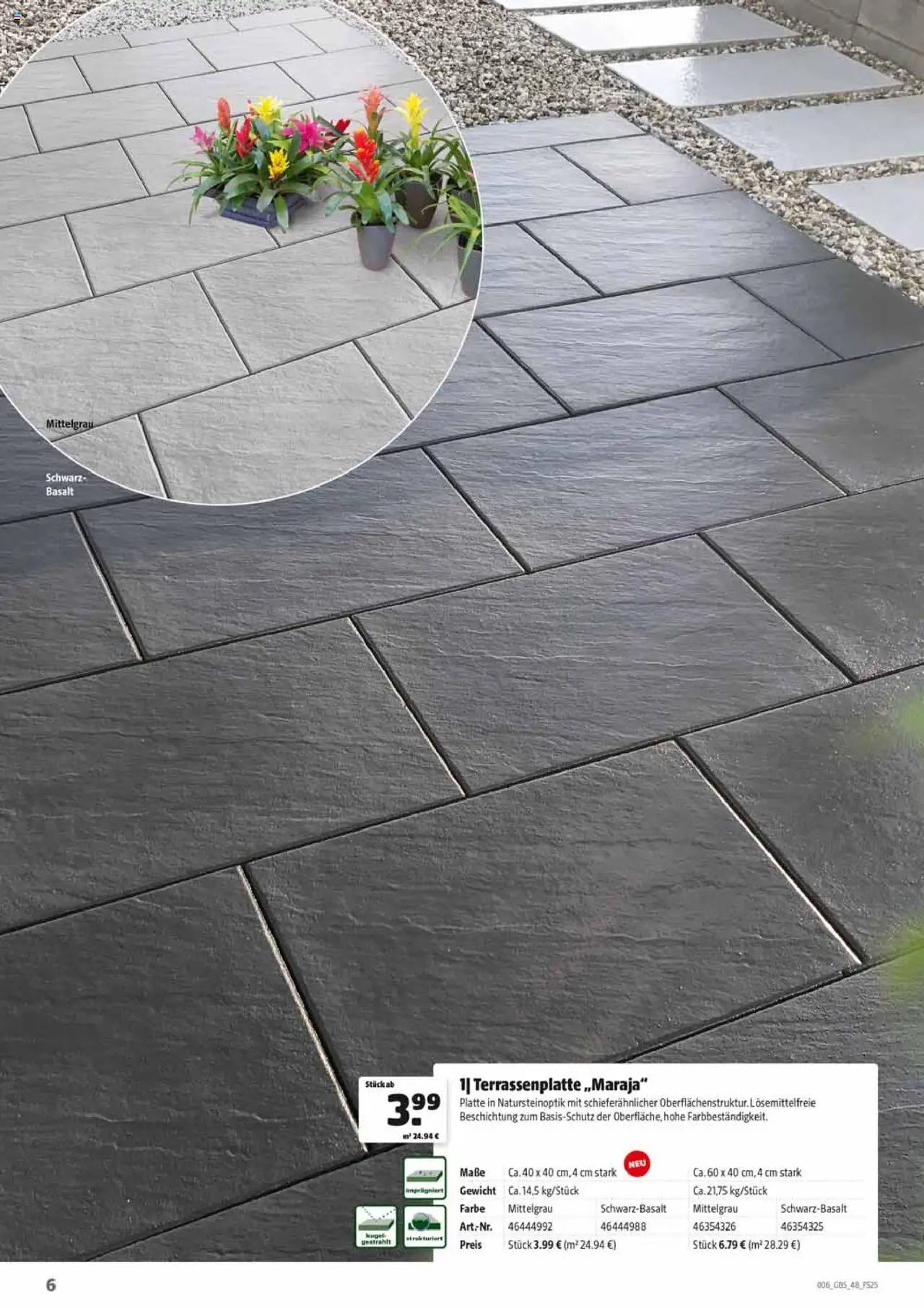 HERKULES Gartenbaustoffe - gültig ab dem 28.07.2025 | Seite: 6 | Produkte: Gewicht