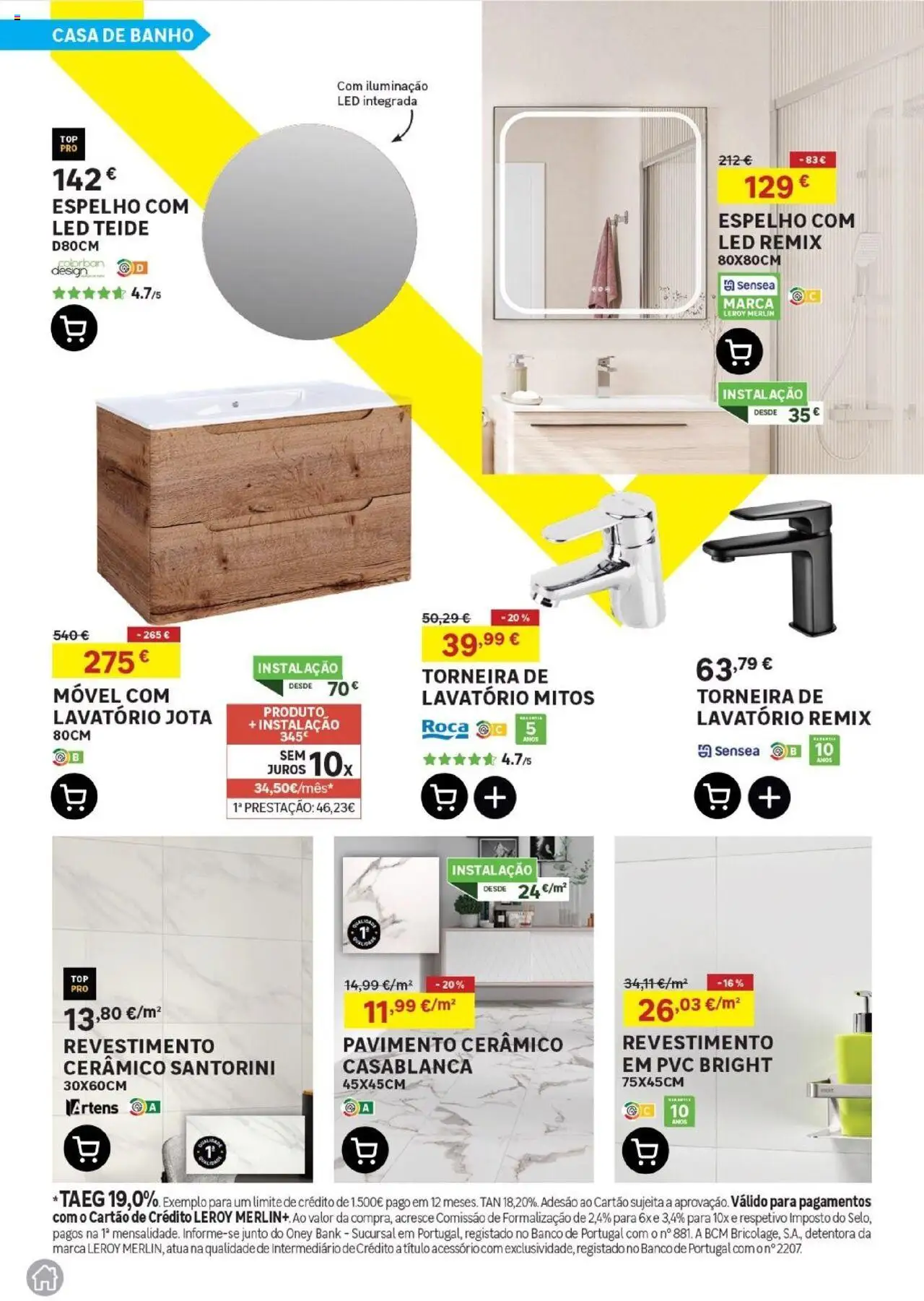 Leroy Merlin -  Madeira │ válido de 21.08.2025 | Página: 9 | Produtos: Torneira, Lavatório, Casa de banho, Espelho