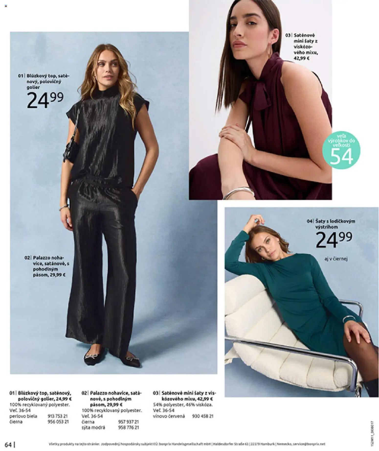 Nové Bonprix akcie – leták je platný od 16.12.2025 | Strana: 66 | Produkty: Šaty