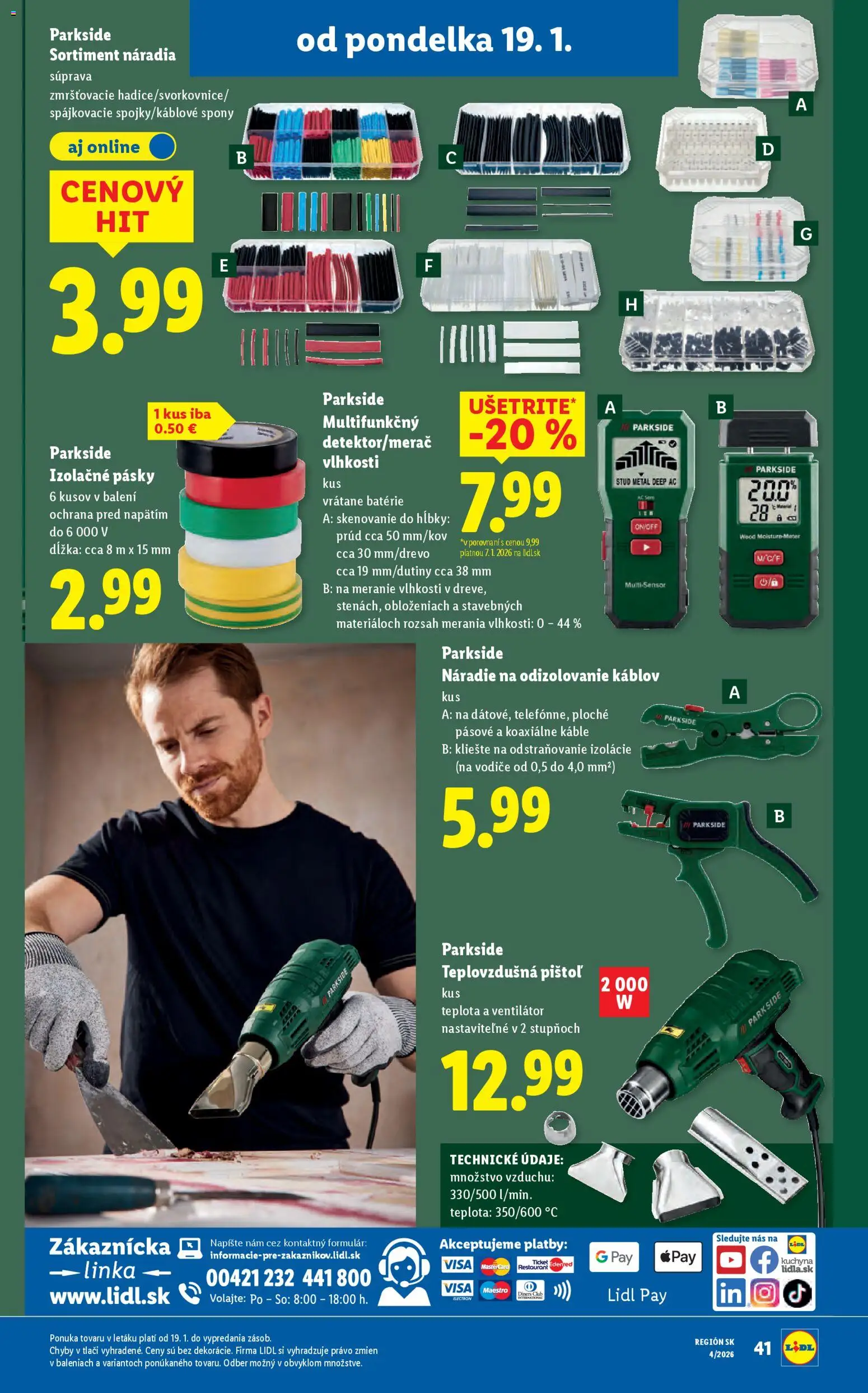 Nové Lidl akcie – leták je platný od 22.01.2026 | Strana: 86 | Produkty: Kuchyňa, Ventilátor, Náradie, Parkside